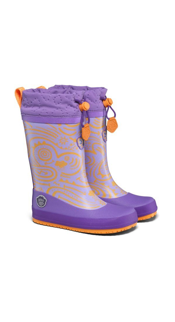 Affenzahn Vegan Puddly Gummistiefel nach Barfußschuhprinzip, wasserdicht