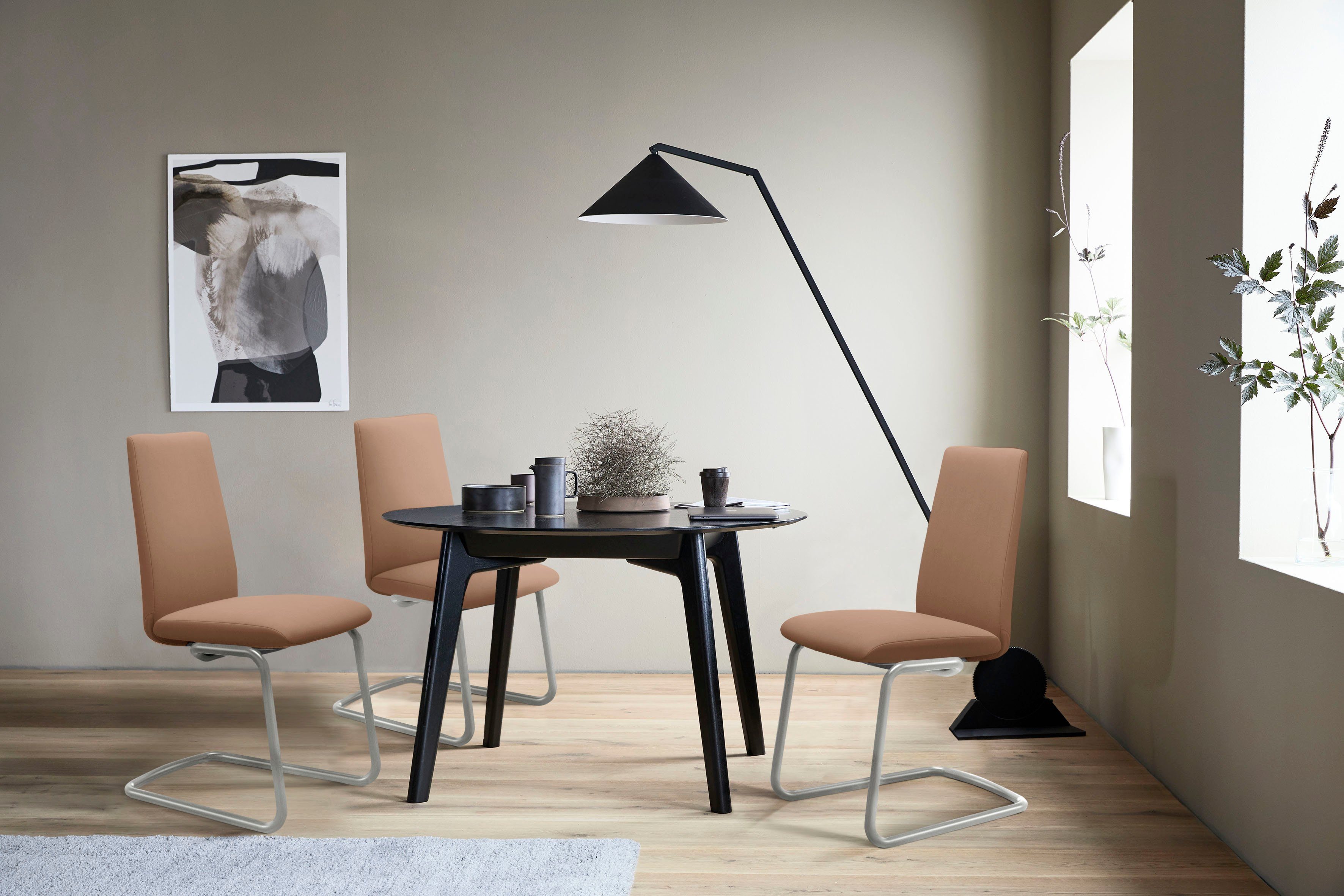 Stressless® Polsterstuhl Laurel, Low Back, Größe L, mit Beinen aus Stahl in Chrom glänzend