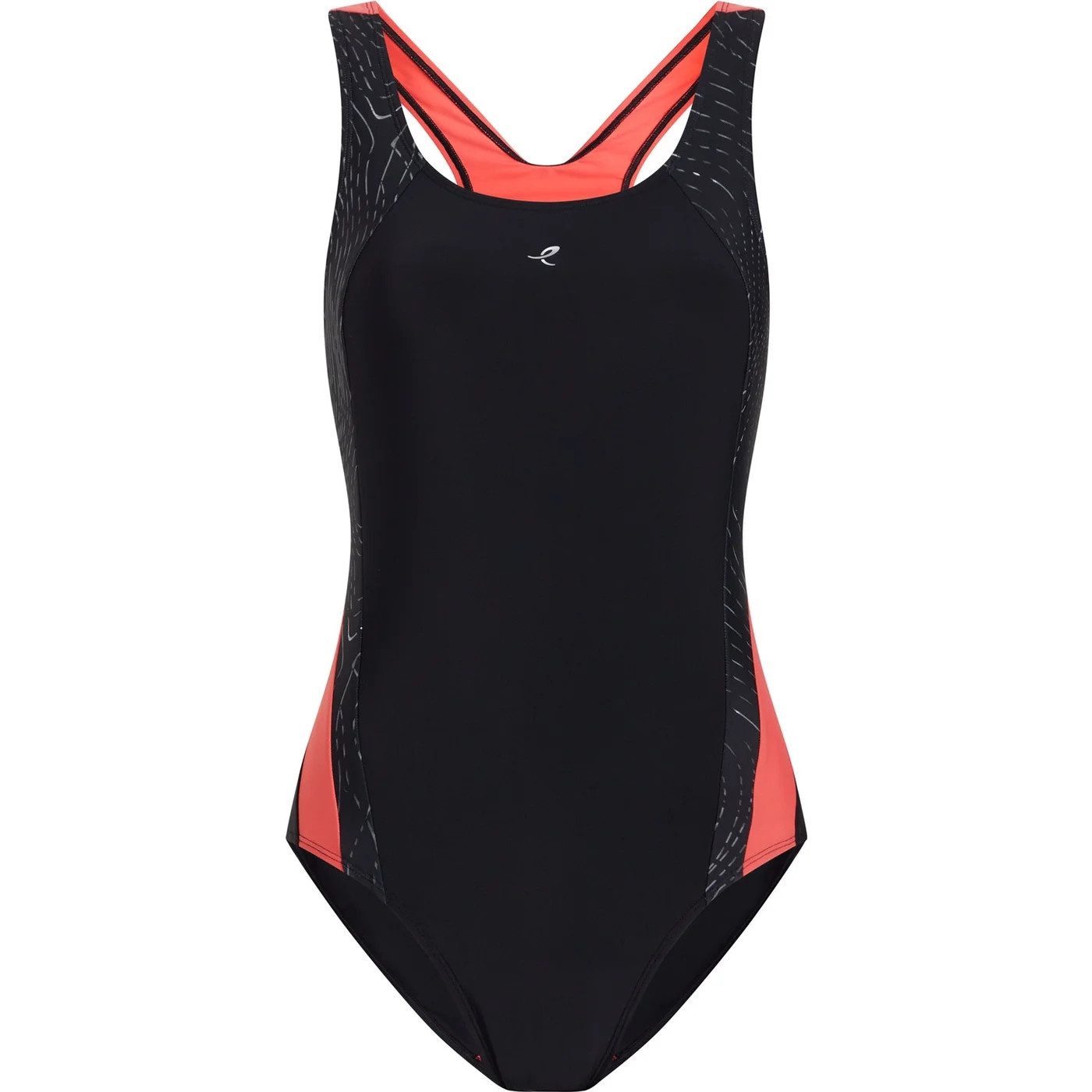 Badeanzug Da.-Schwimmanzug Nora W BLACK/RED LIGHT/AOP