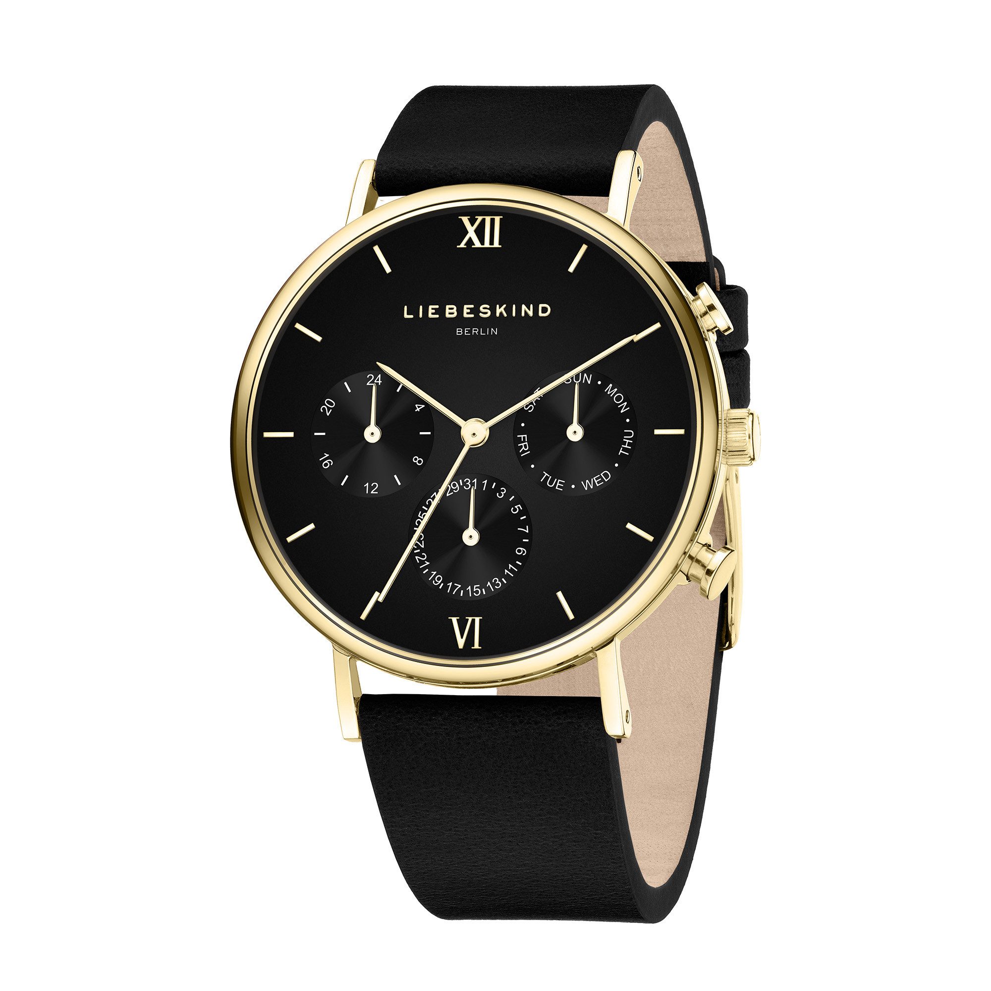 Liebeskind Berlin Quarzuhr Leather Signature Chrono Edelstahl