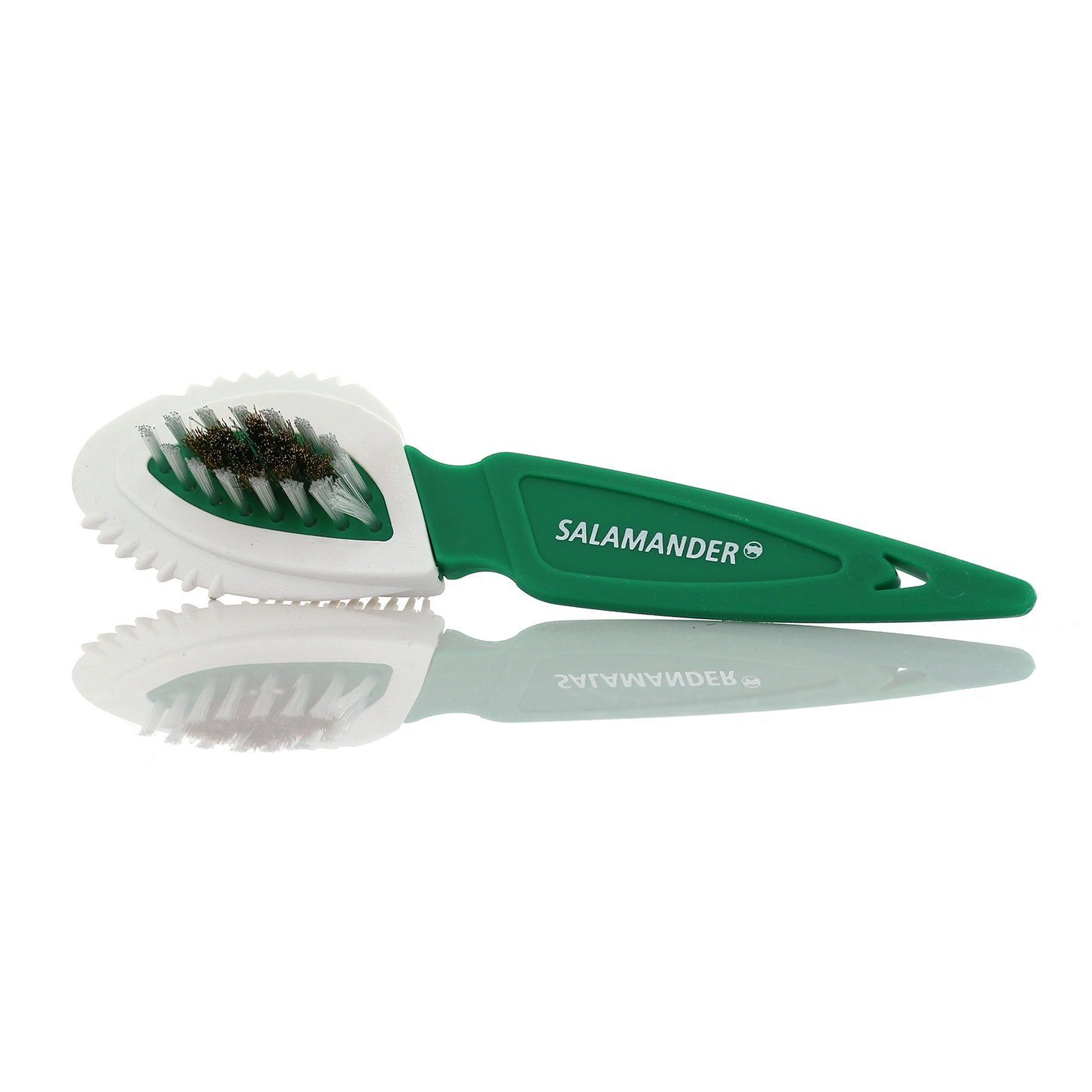 Salamander Schuhputzbürste Salamander Professional Raulederbürste für Wildleder grün/weiß