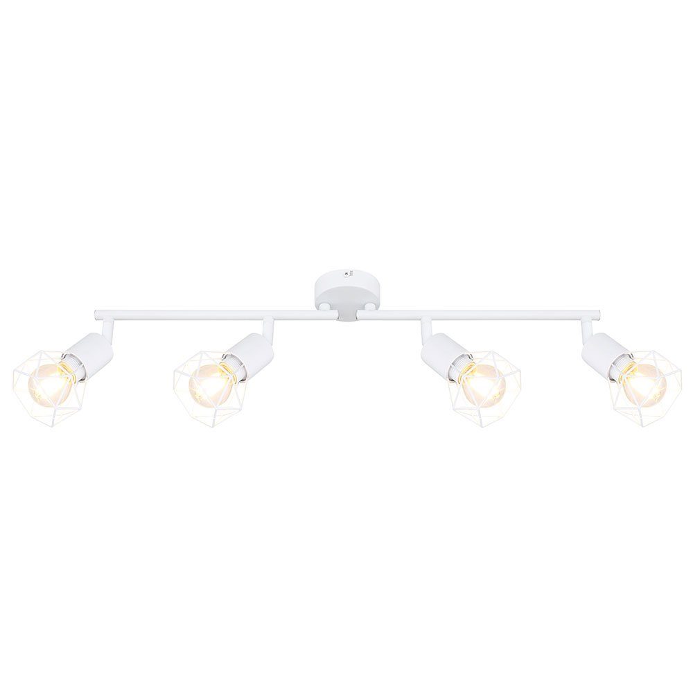 etc-shop LED Deckenspot, Leuchtmittel Käfig inklusive, Retro Decken Spot Warmweiß, Wohn Zimmer Strahler Leuchte