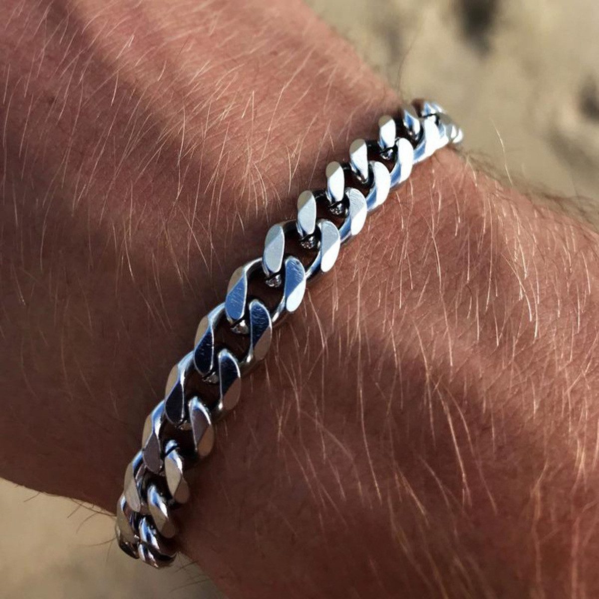 KARMA Edelstahlarmband Herren Silber modern Armband günstig online kaufen