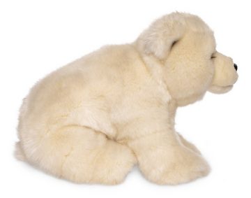 Uni-Toys Kuscheltier Eisbär Junges, sitzend - 18 cm (Höhe) - Plüsch-Bär - Plüschtier, zu 100 % recyceltes Füllmaterial