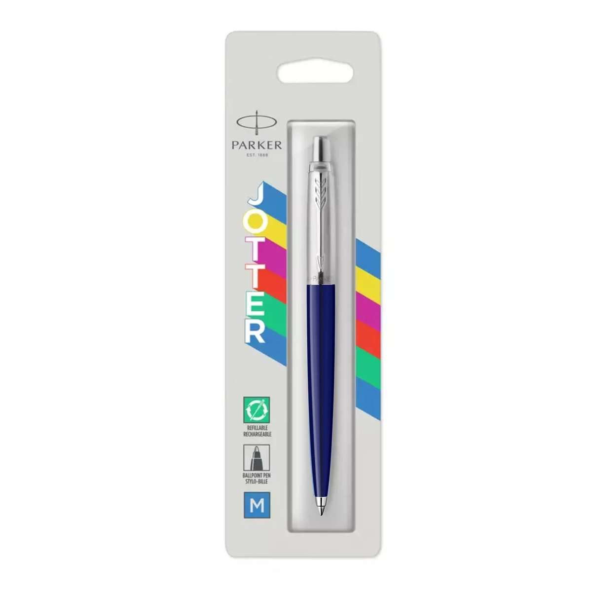 Parker Kugelschreiber Jotter Originals Blau Clip-on-Einziehkugelschreiber Medium 1 Stück(e)