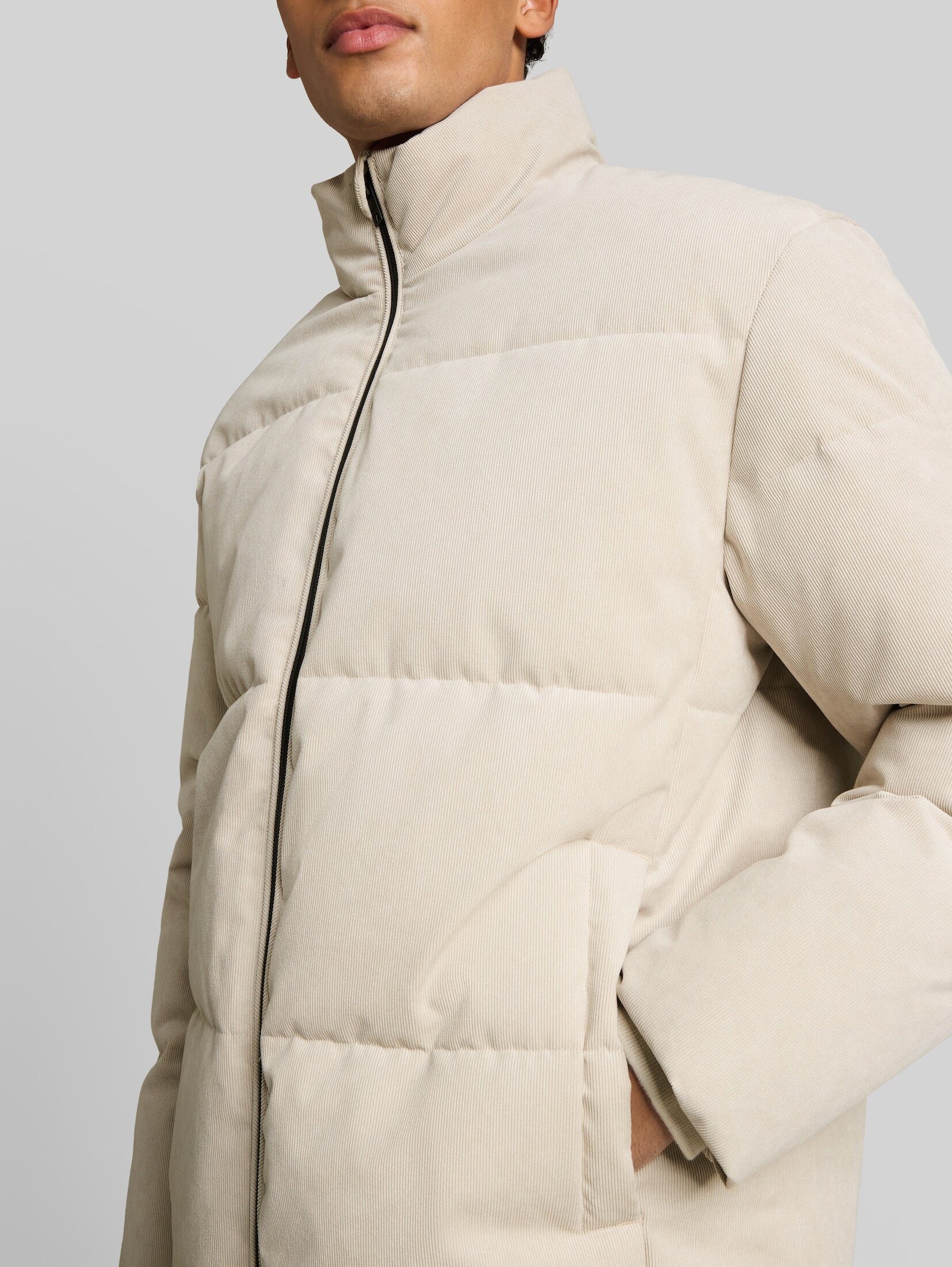 TOM TAILOR Denim Winterjacke Jacken Relaxed Fit Cord Pufferjacke – Bild 4 von 5