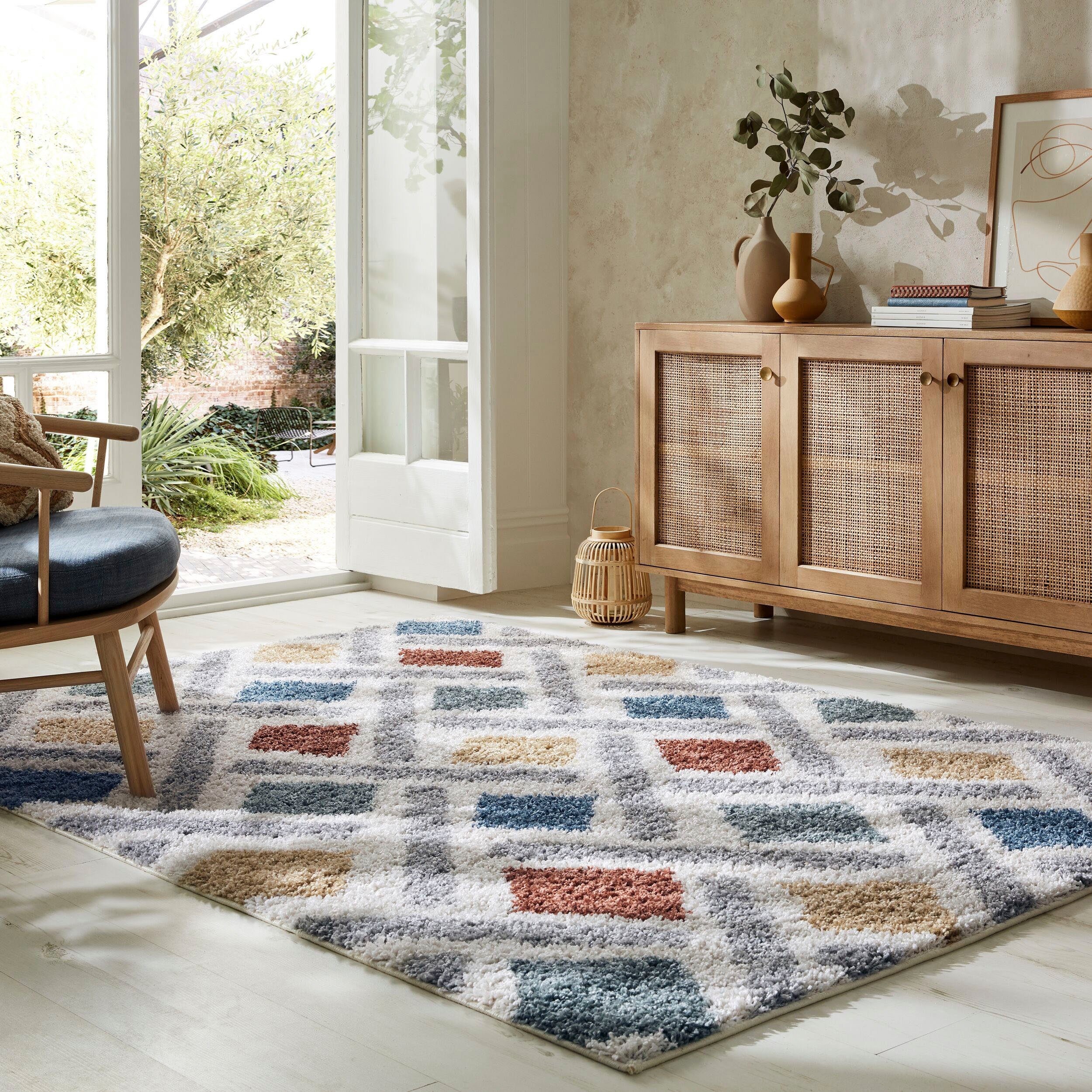 FLAIR RUGS Hochflor-Teppich SKETCH, rechteckig, Höhe: günstig online kaufen