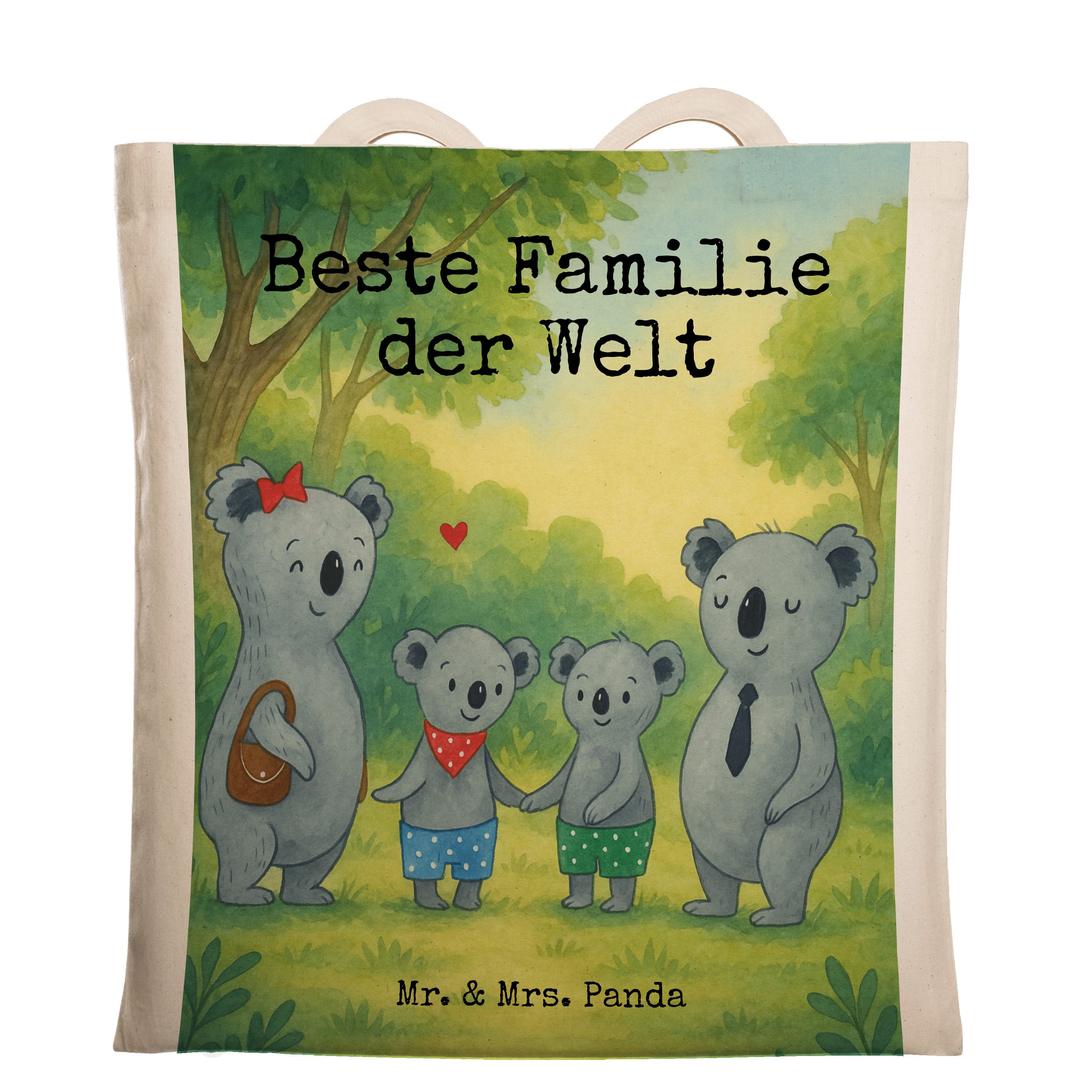 Tragetasche Koala Familie zwei Design, Shopping Tasche, Weiß, Koalabär, Zusammen