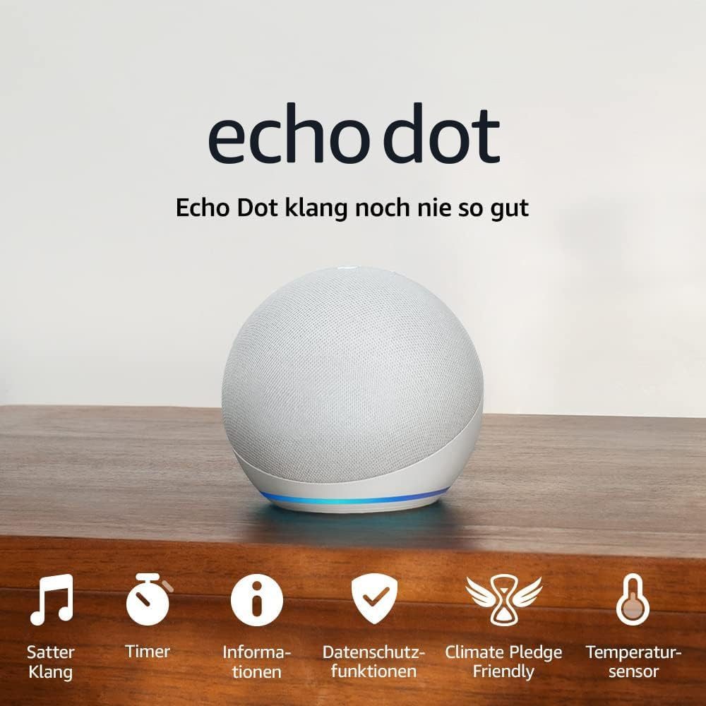 Amazon Echo Dot (5. Generation) Smart Speaker (Kompakter Smart-Lautsprecher mit Alexa)