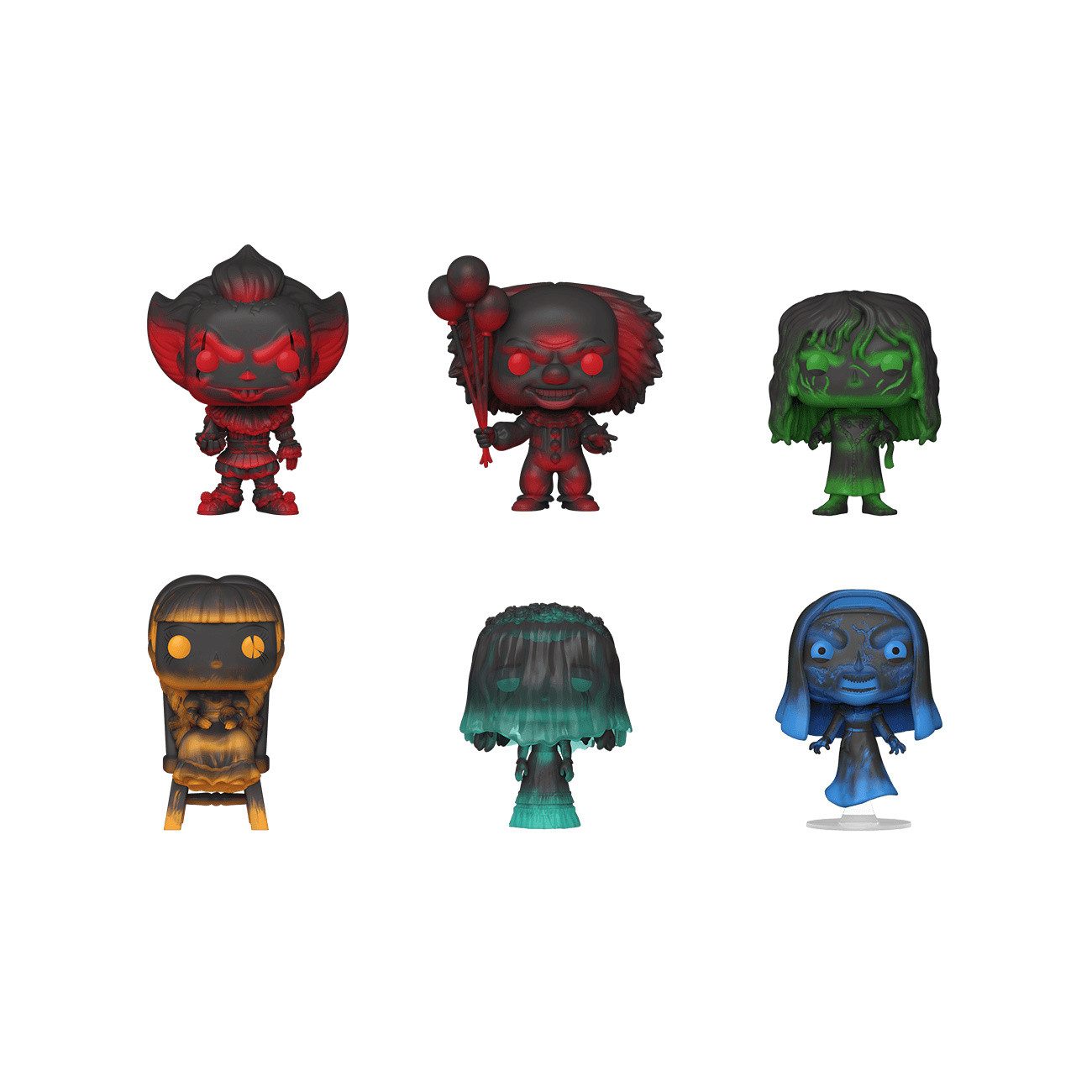 Funko Merchandise-Figur Warner Bros. Horror POP! Mystery Blind Box 6-Pack Display Vinyl-Figure