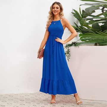 AFAZ New Trading UG Sommerkleid Böhmischer Plus Size Sommerlanges Kleid mit Taschen