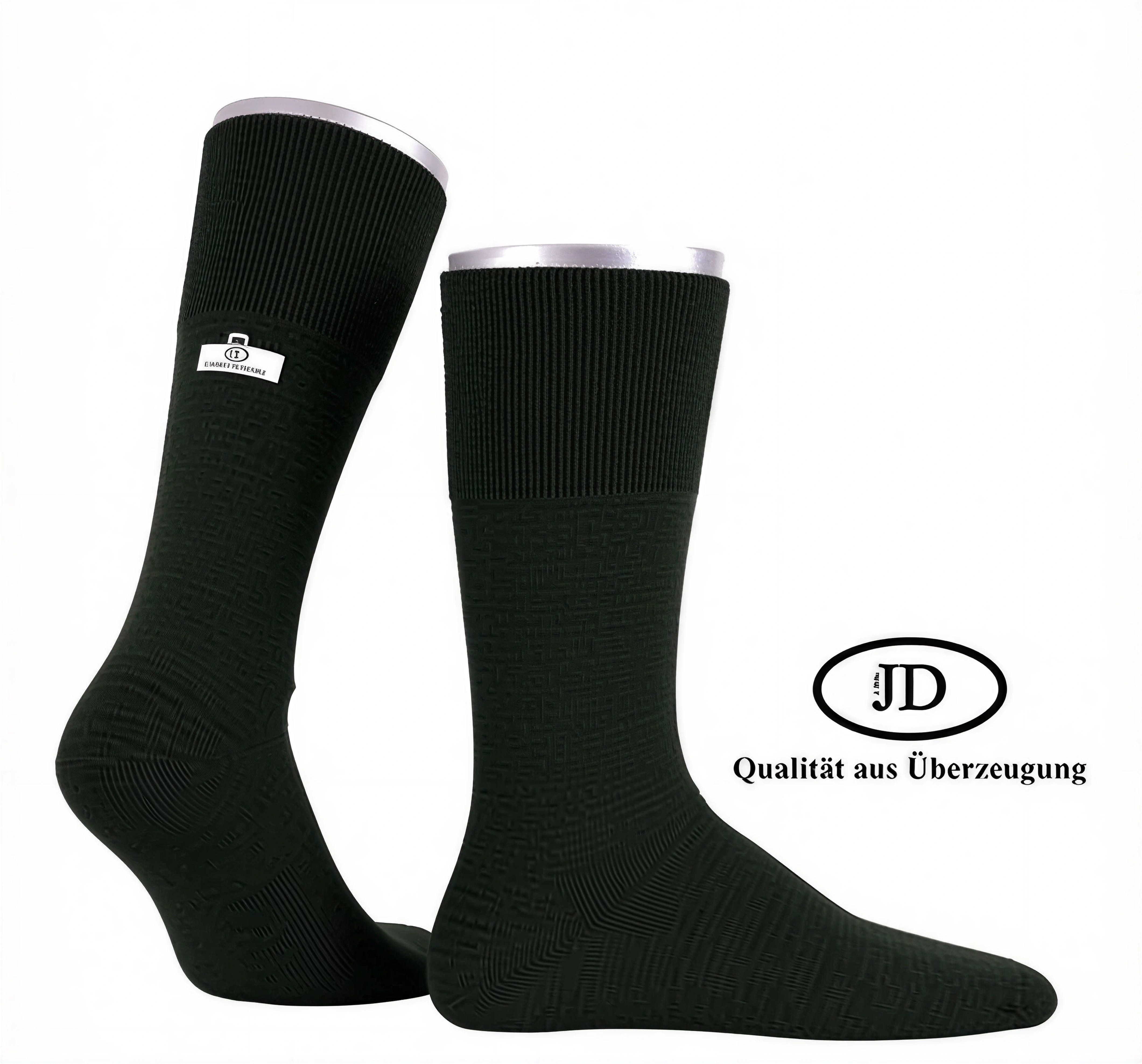 JD J. Dirks Basicsocken Unisex feine Jägersocke (Packung, 1-Paar, 1 Paar) aus hautfreundlicher Baumwolle