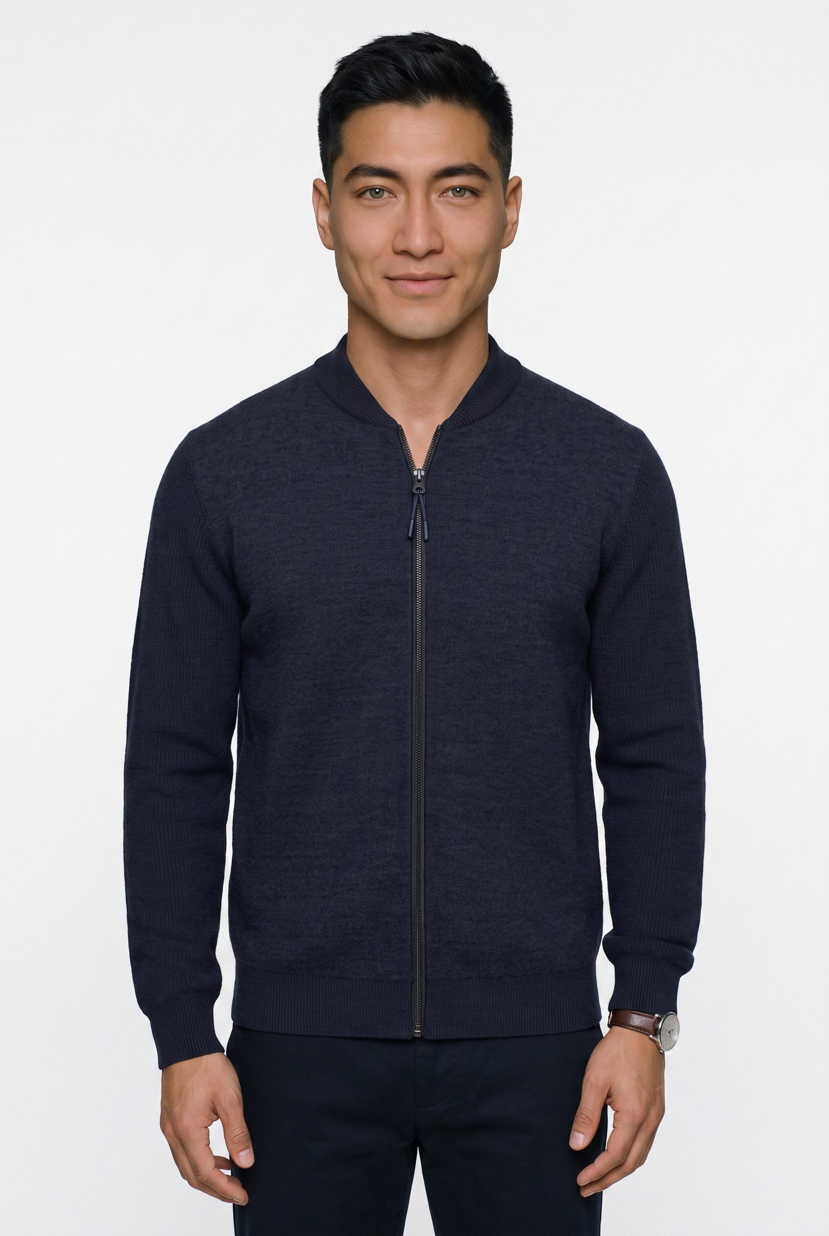 FYNCH-HATTON Strickjacke mit Reißverschluss