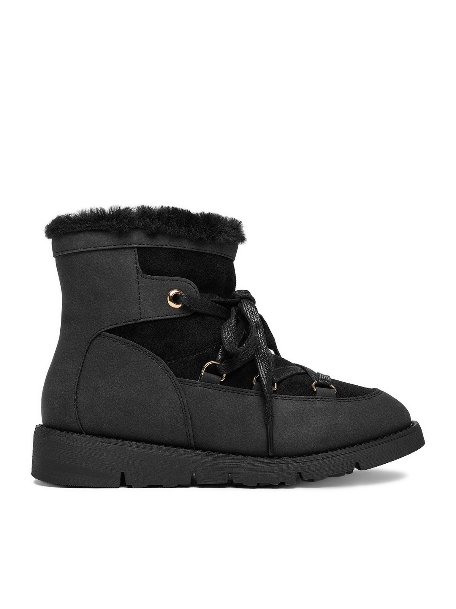 DeeZee Deezee Damen-Schneestiefel Schwarz 17125-1-SCHWARZ Winterstiefel