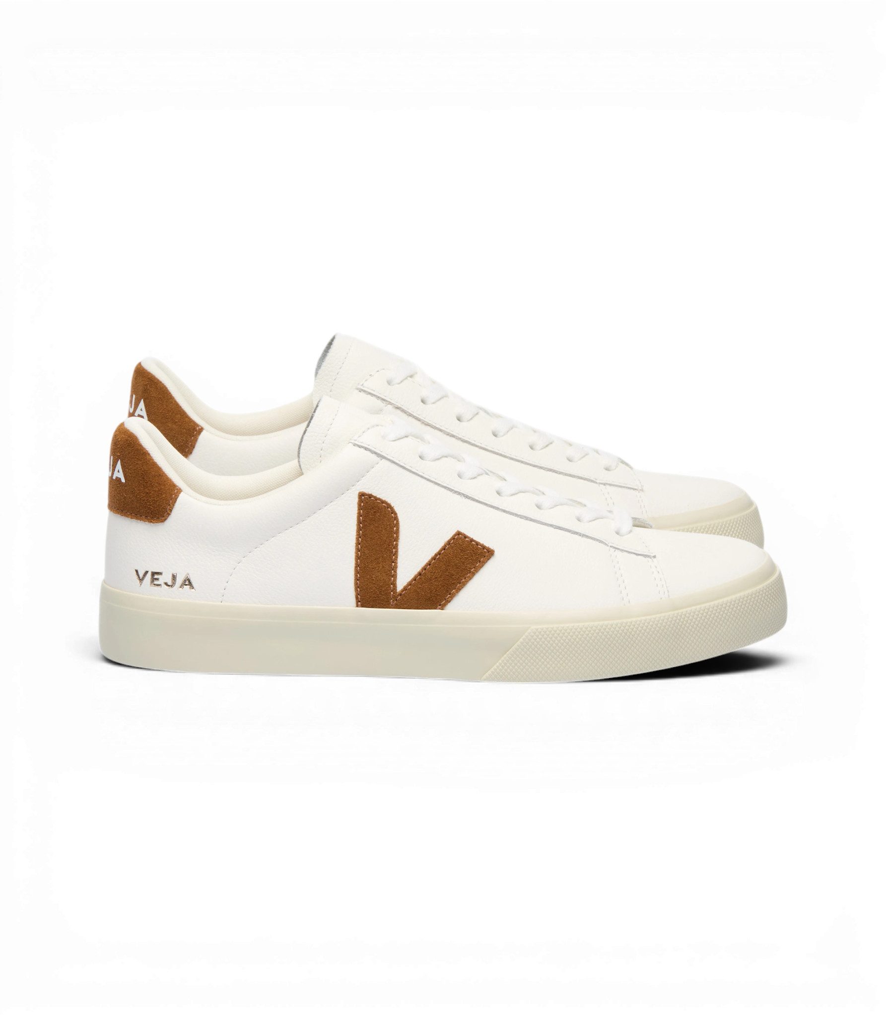 VEJA Campo (Leder) weiss/braun Sneaker
