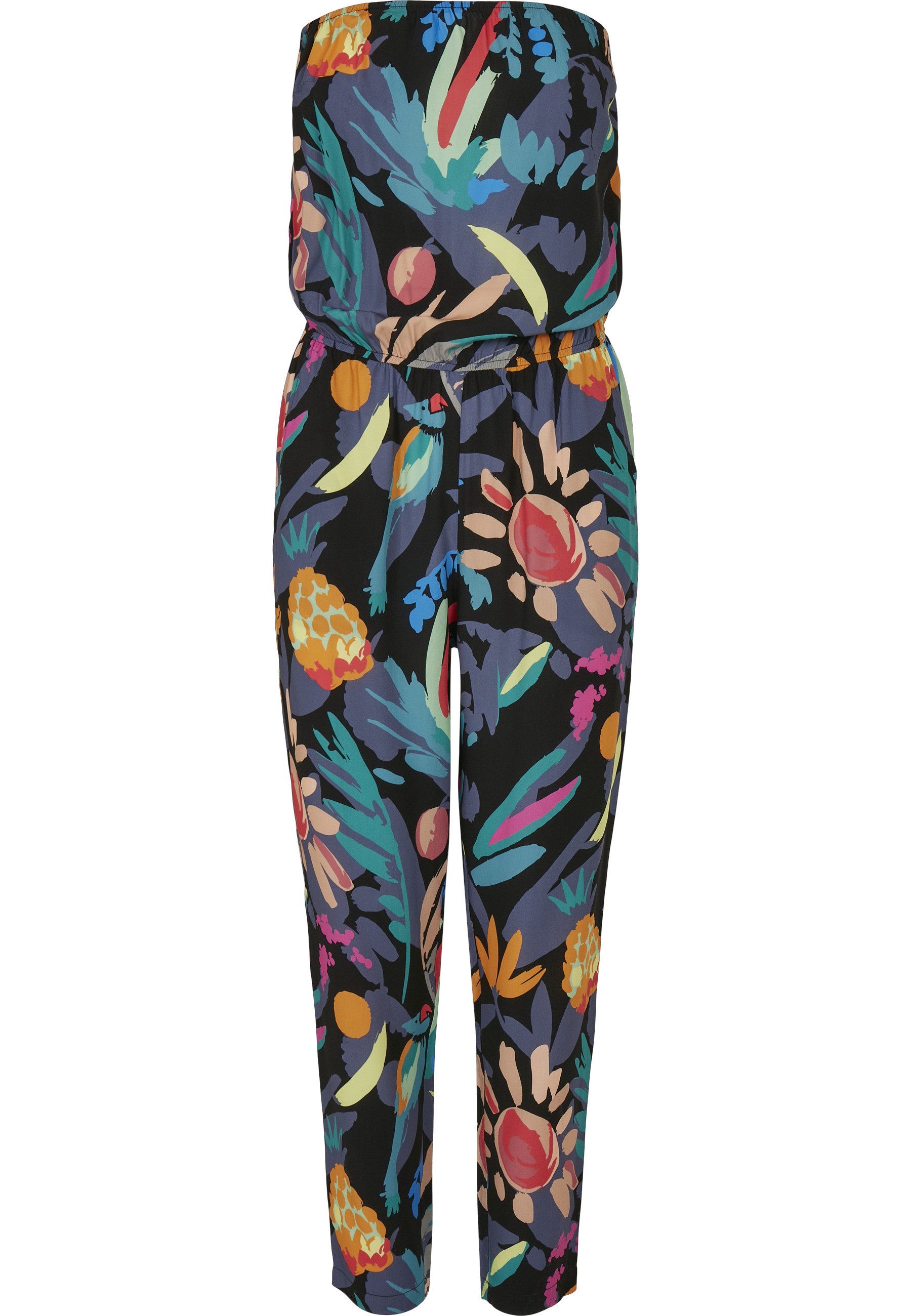 URBAN CLASSICS Jumpsuit Urban Classics Damen Ladies Viscose Bandeau Jumpsuit (1-tlg)