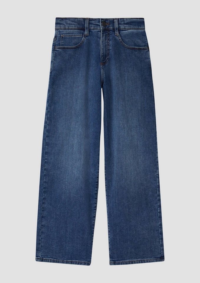 s.Oliver Weite Jeans Jeans-Hose BAGGY Jeans Baggy / Relaxed Fit / Mid Rise / Wide Leg / Soft & Warm Inside