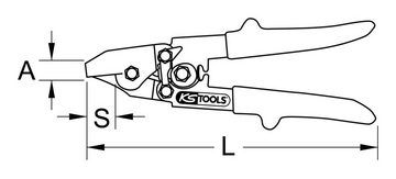 KS Tools Kartuschenpistole, Kartuschenspitzenzange, 210 mm