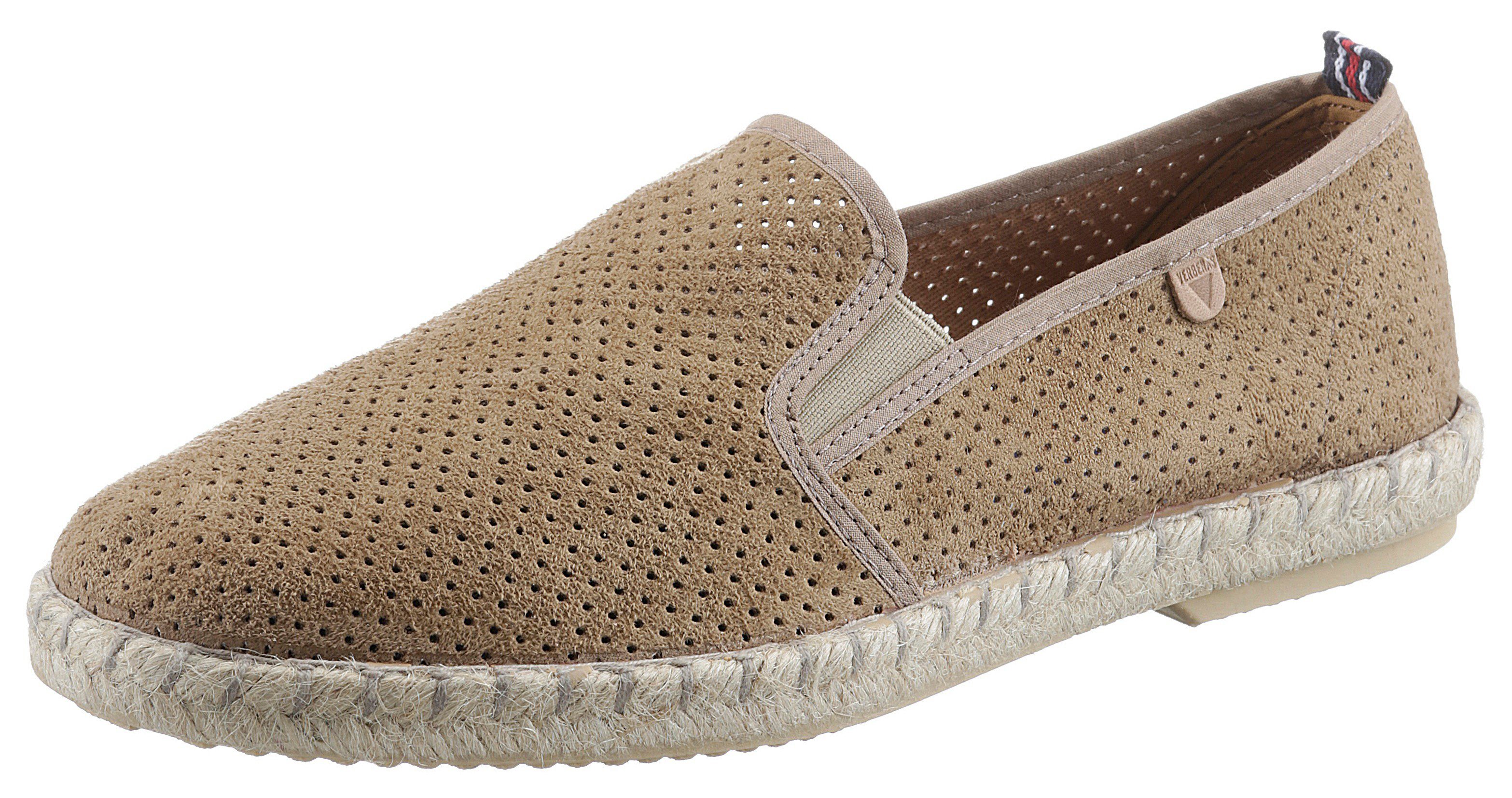 VERBENAS Tom Pacific Espadrille, Loafer, Slipper, Sommerschuh, Strandschuh mit Stretcheinsätze