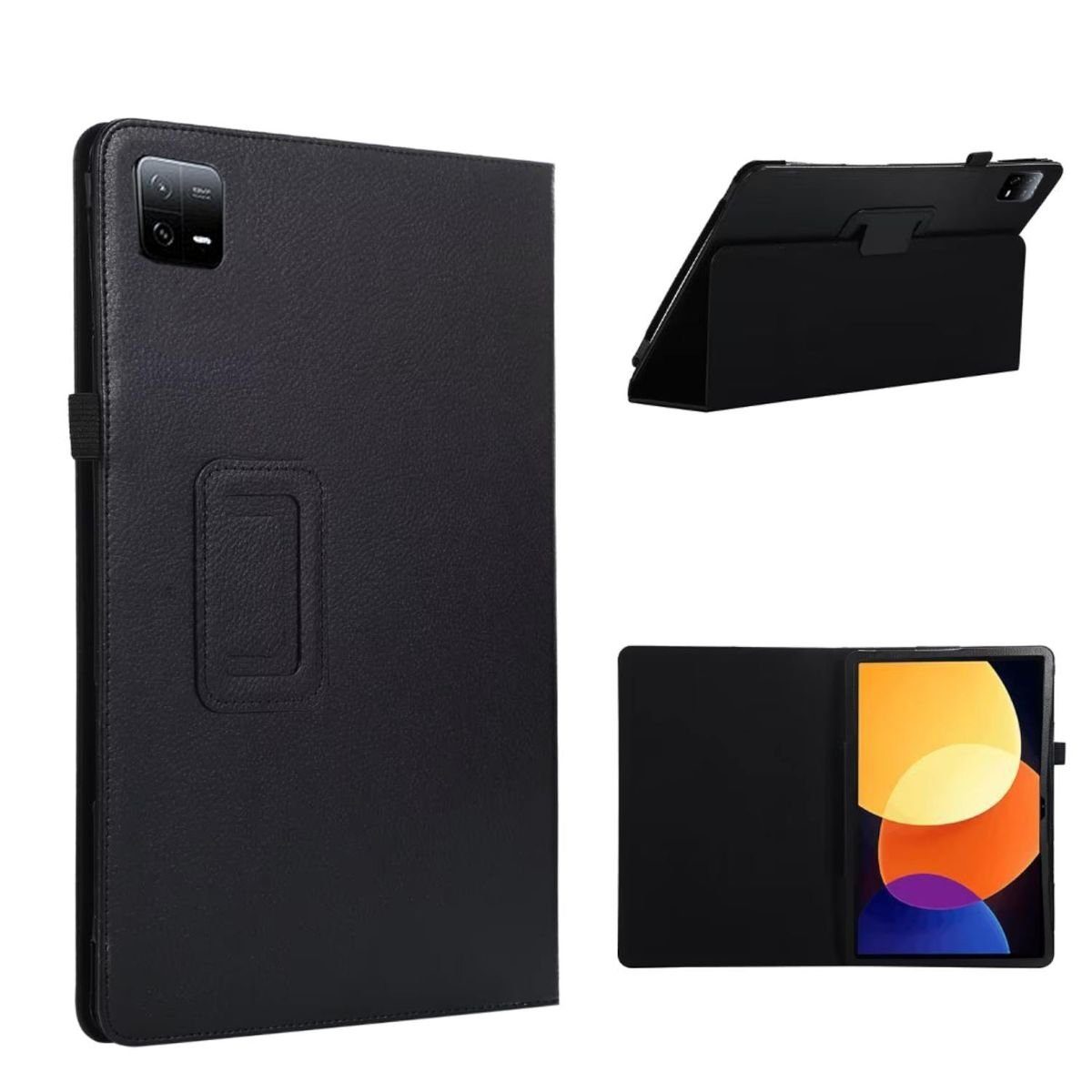 Wigento Tablet-Hülle Aufstellbare Kunst-Leder Tasche für Xiaomi Pad 6 Pad 6 Pro Etuis Hülle