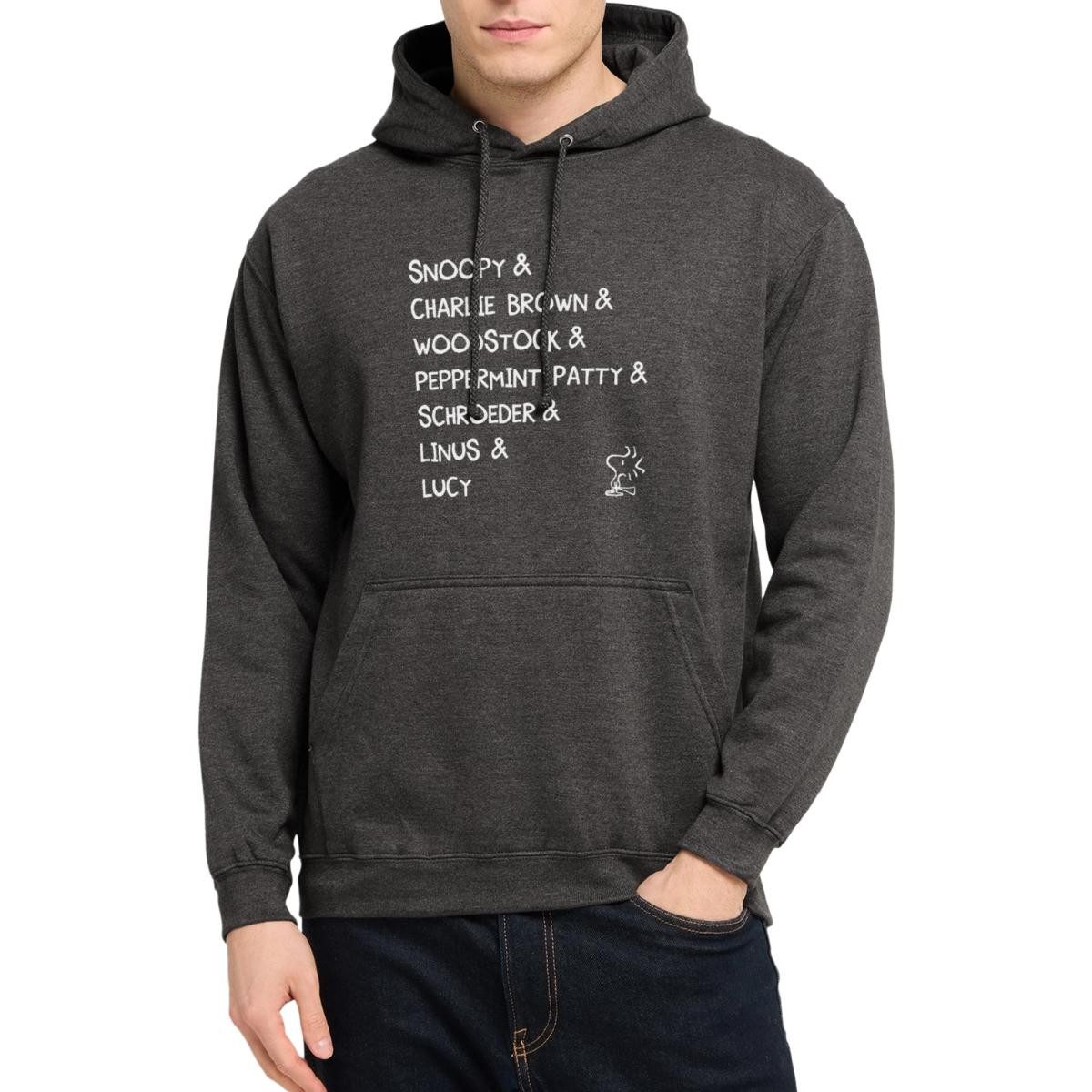 Spreadshirt Hoodie Peanuts Snoopy & Charlie Brown & Woodstock Charaktere Unisex Hoodie (1-tlg)