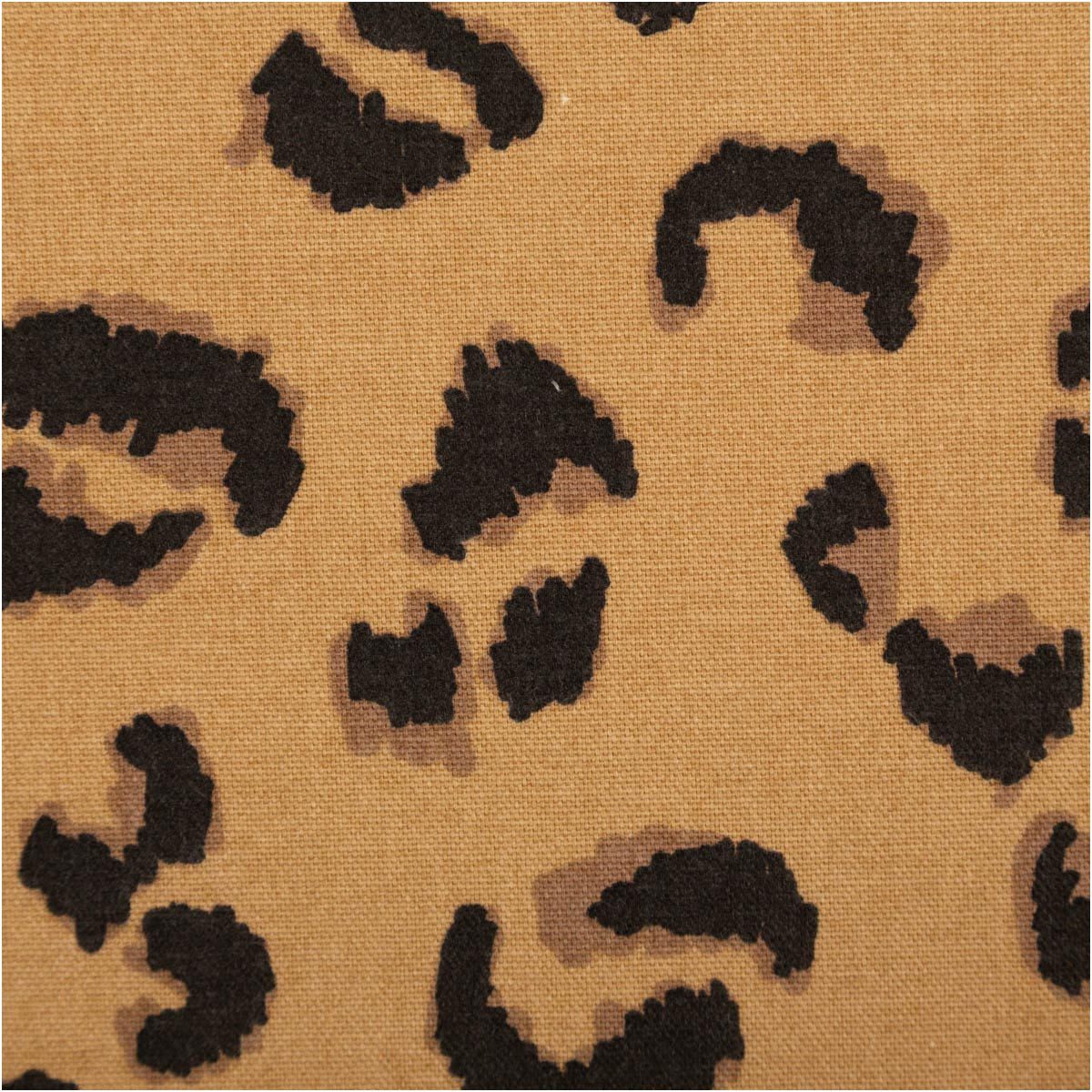 Stoff Canvas Stoff Dekostoff Baumwolle Leo-Print braun 1,50m Breite