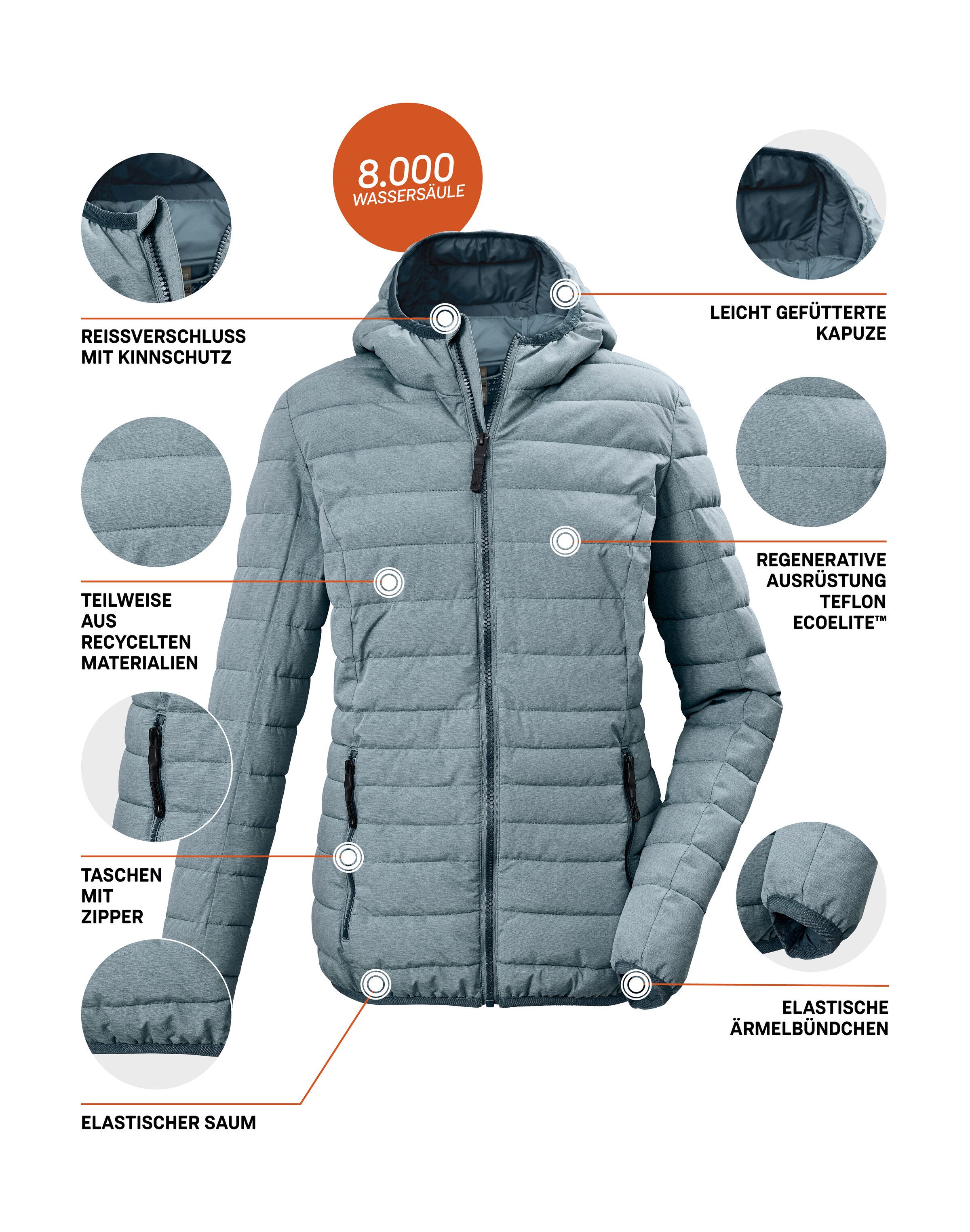 G.I.G.A. DX by killtec Steppjacke GW 49 WMN QLTD JCKT Wind- und wasserabweisende Damen Steppjacke mit 8.000 mm Wassersäule – Bild 5 von 5