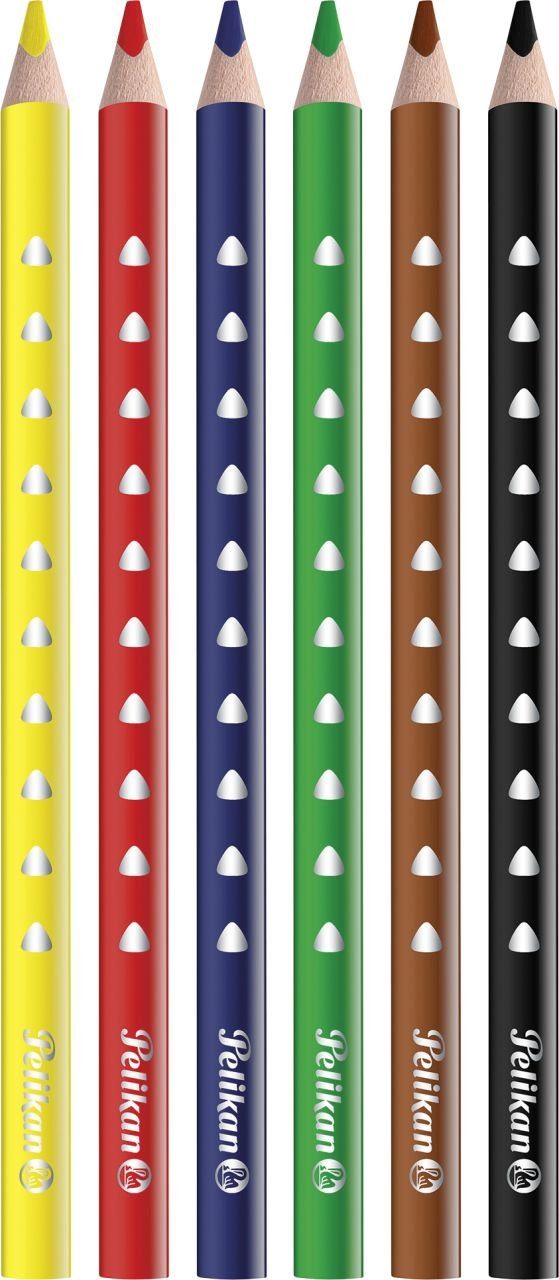 Pelikan Buntstift Pelikan Buntstifte Silverino 6er Set dreieckig