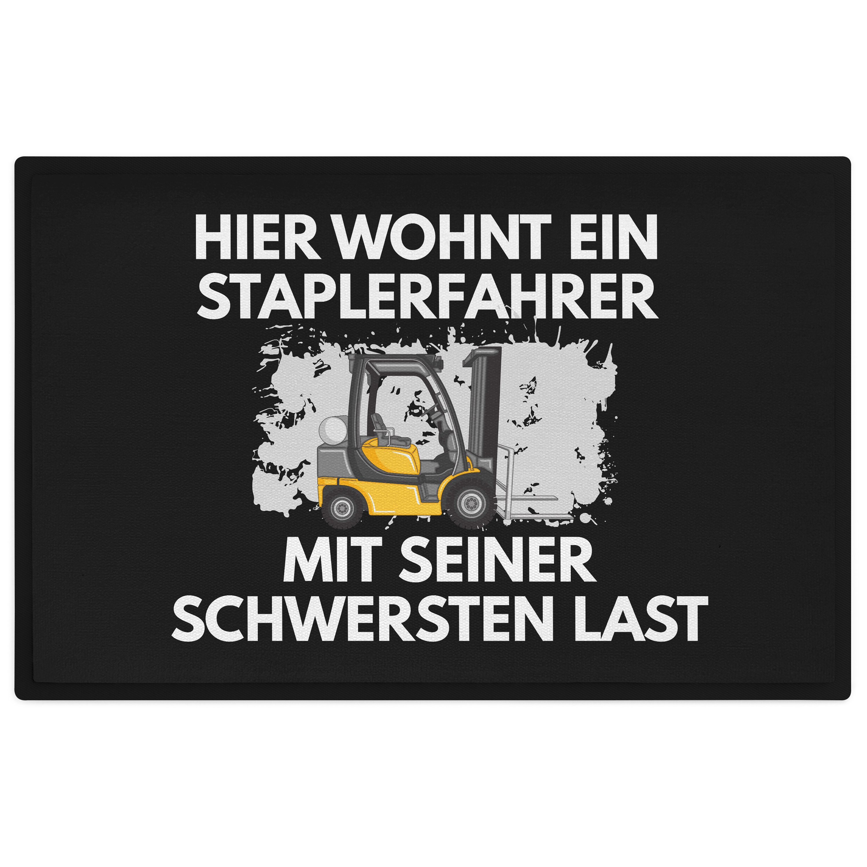 Fußmatte Staplerfahrer Fußmatte Geschenk Gabelstapler Fahrer Männer Spruch Fuss, Trendation