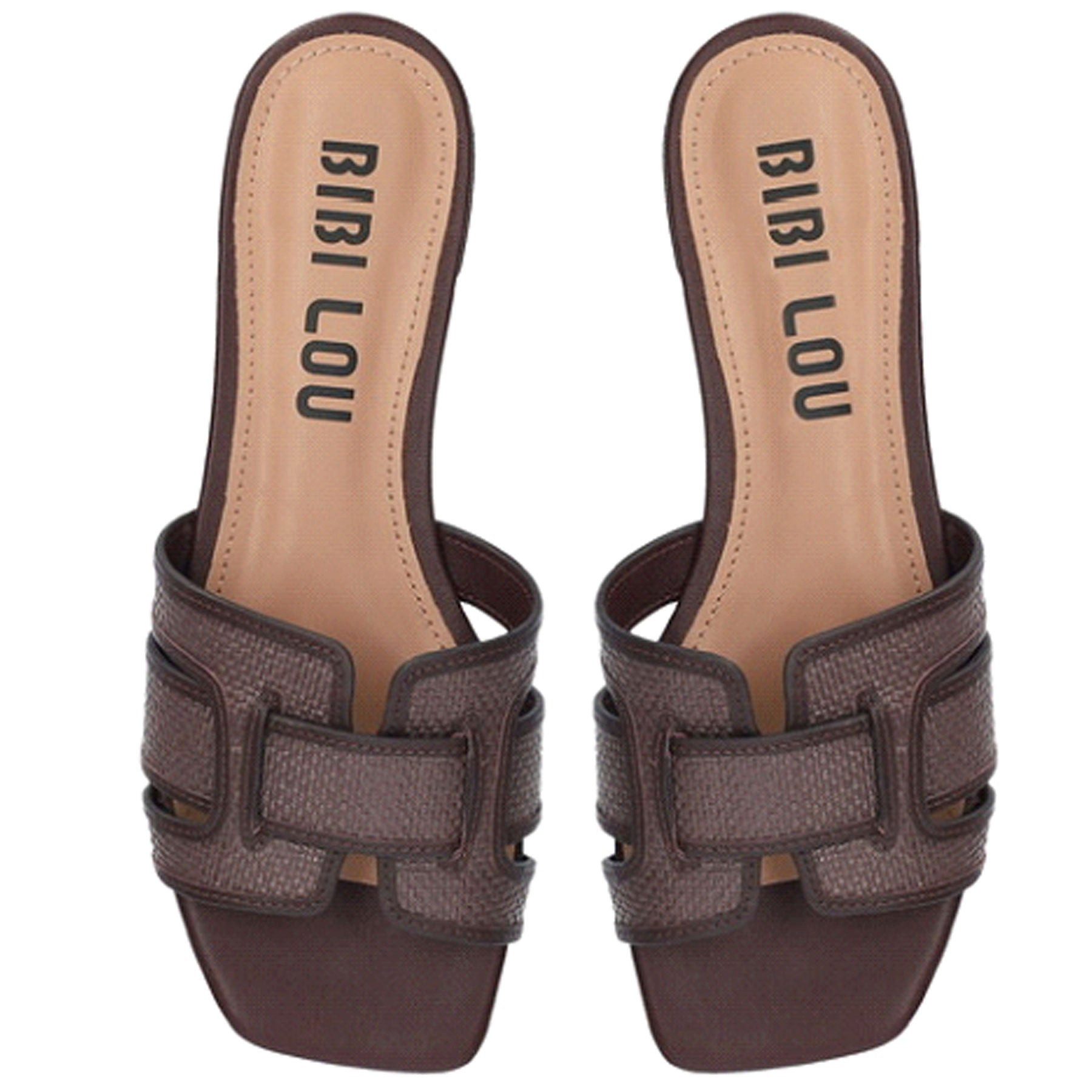Bibi Lou BIBI LOU Sandalen Pantolette HOLLY FLAT - Braun Sandale