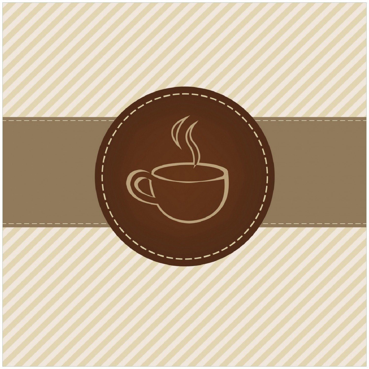 Wallario - Logo für Kaffee Symbol Memoboard Kaffee-Menü