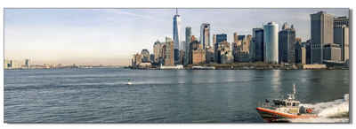 Victor (Zenith) Acrylglasbild New York Hudson River, Landschaften, in 30x45 cm, Glasbilder Stadt New York