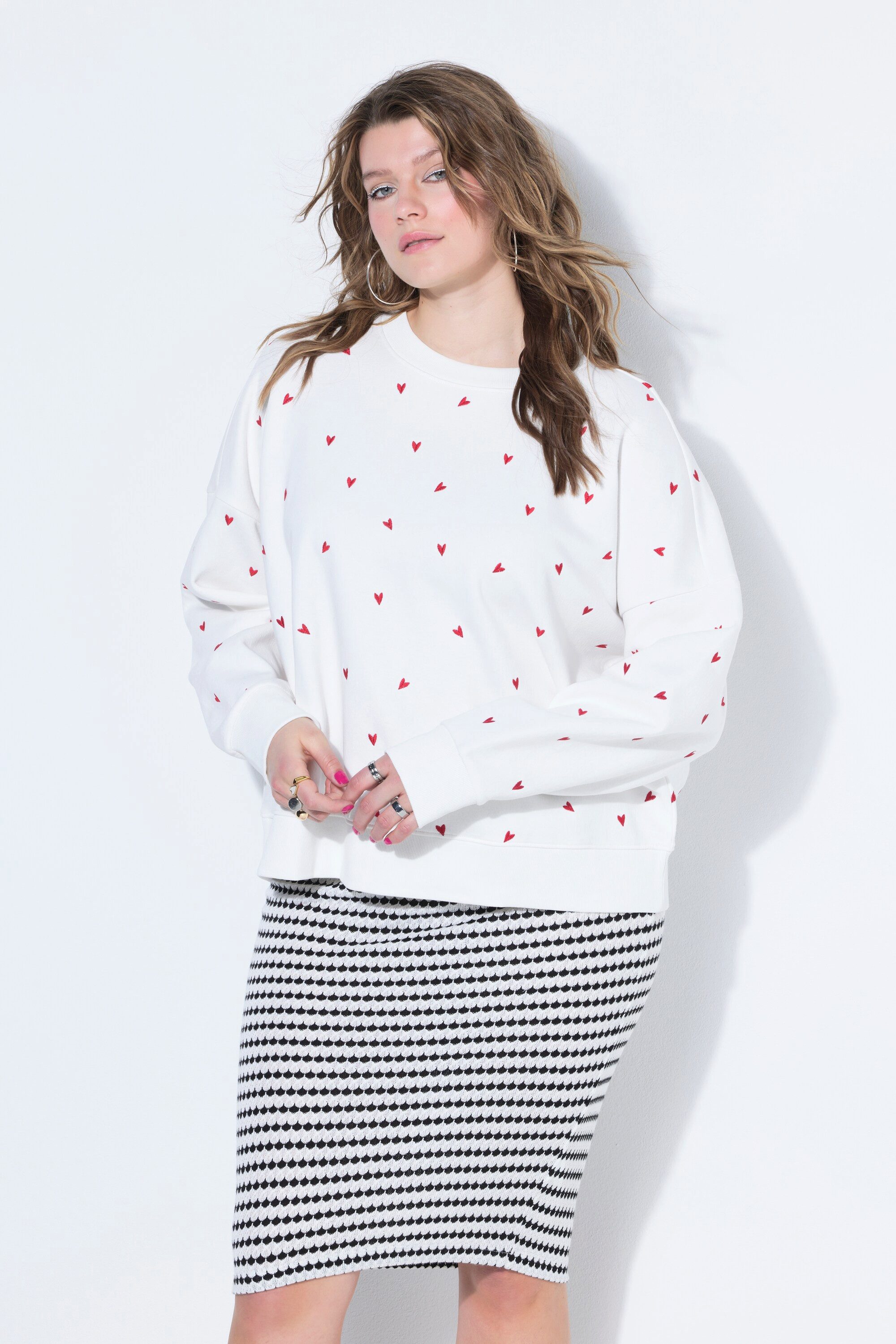 Sweatshirt Sweatshirt oversized Heart-Stick