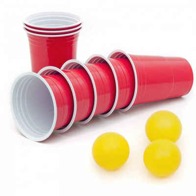 Goods+Gadgets Becher Partybecher Wiederverwendbare Red Cups Beer Pong Becher, Plastikbecher, Trinkbecher Getränkebecher