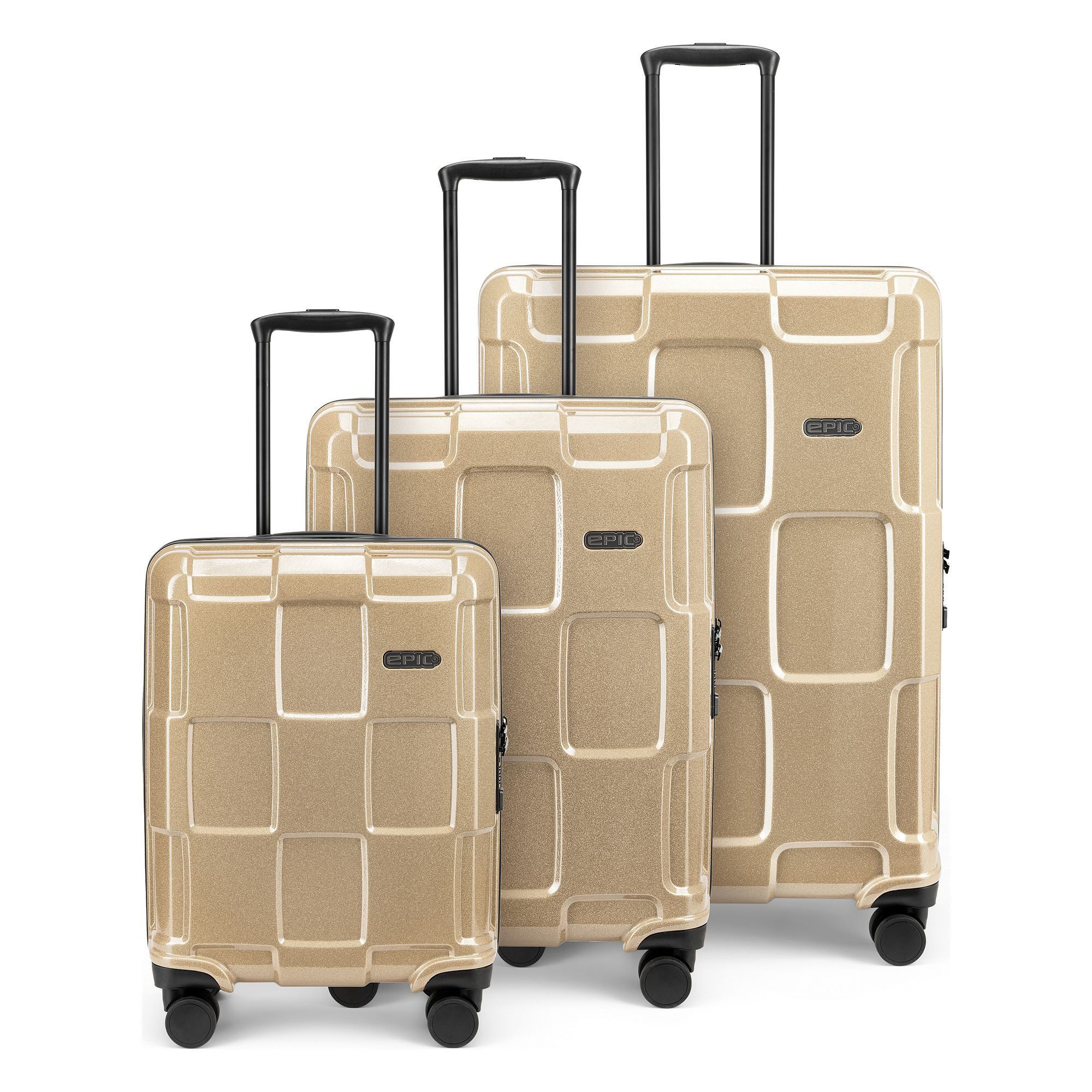 EPIC Trolleyset Crate Reflex EVO, 4 Rollen, (3-teilig, 3 tlg), Polycarbonat