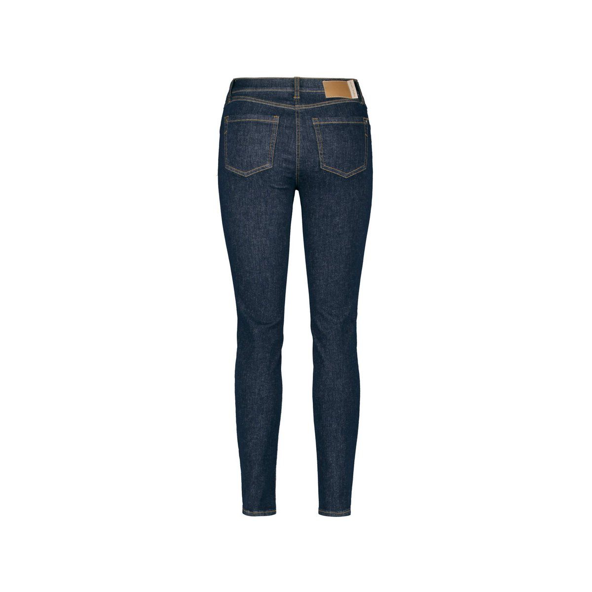 blau GERRY WEBER (83000) Straight-Jeans dark (1-tlg) denim regular