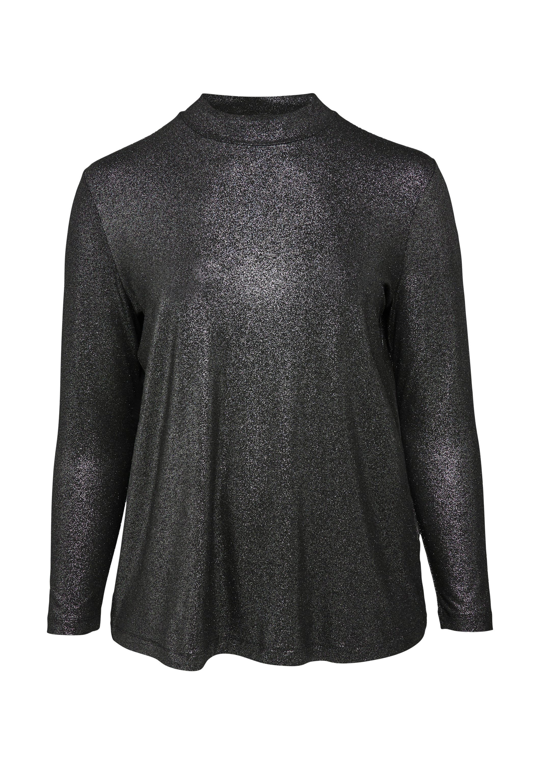 s.Oliver Langarmshirt T-Shirt Langarmshirt mit Glitzereffekt