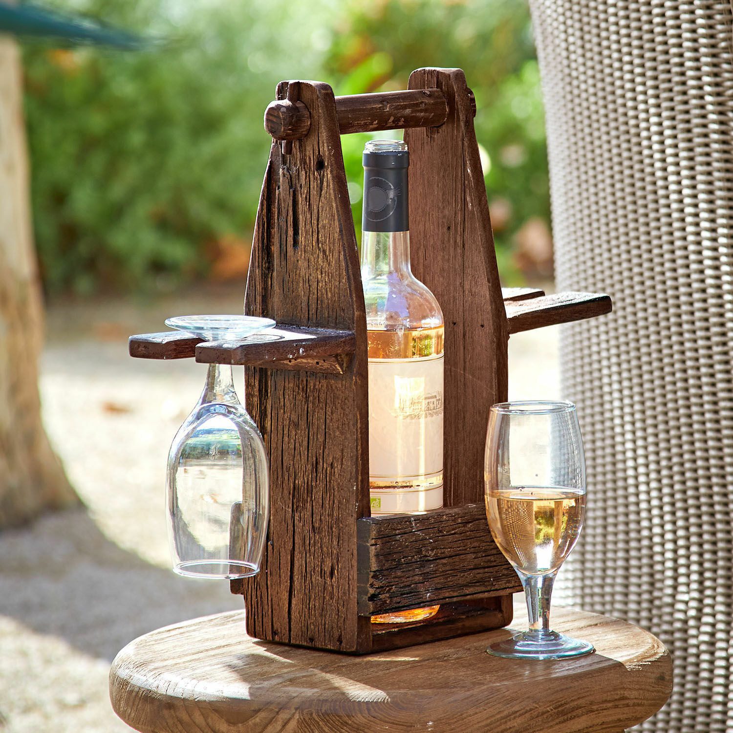 Mirabeau Flaschenhalter Flaschenhalter mit Gläsern Préalon braun/klar