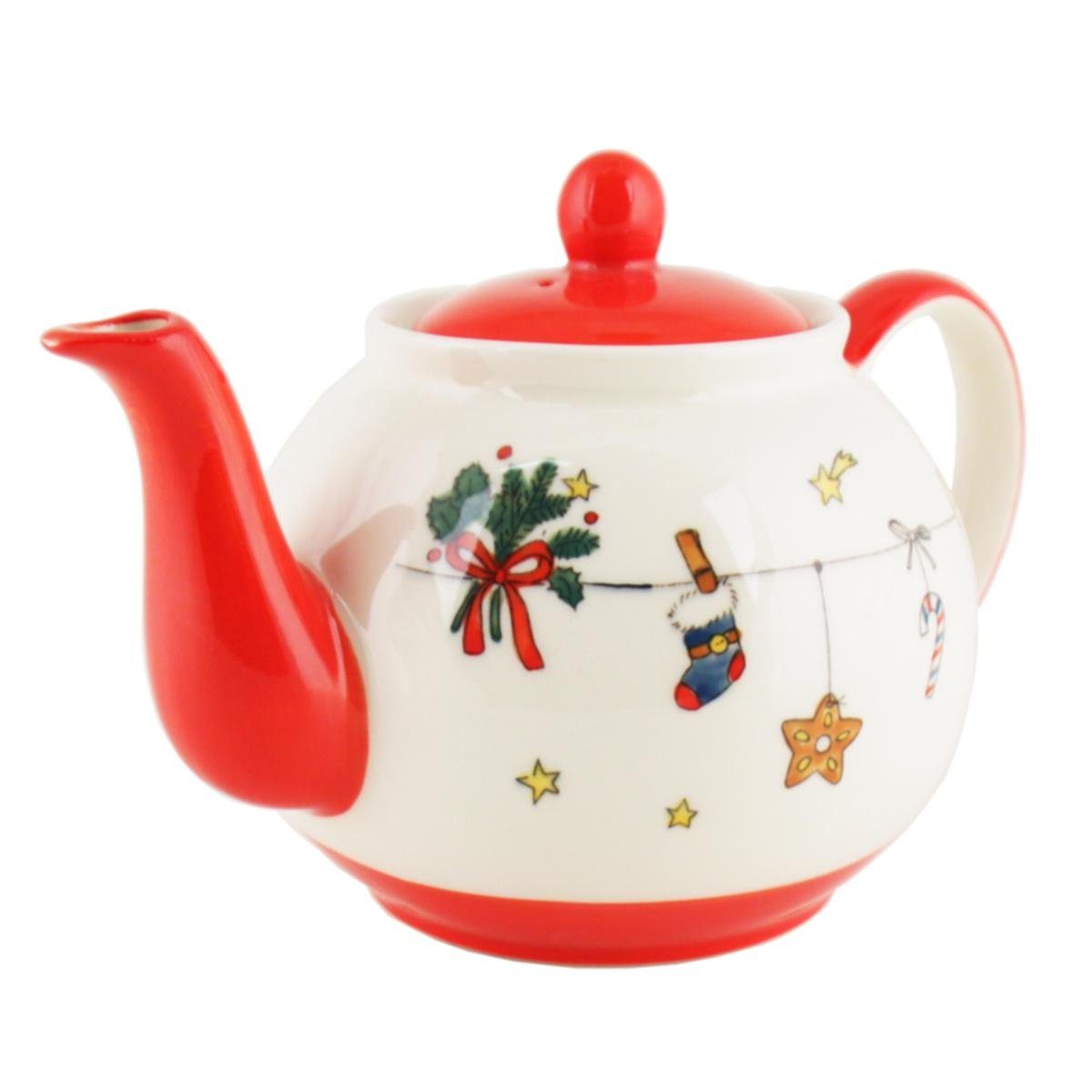 (Set) Es Liter, Mila Teekanne 440s-Exklusiv Weihnachtet 1,2 sehr 440s Keramik-Teekanne l, 1.2 ca.