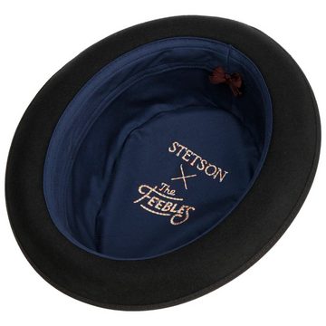 Stetson Fedora (1-St) Wollfilzhut mit Ripsband