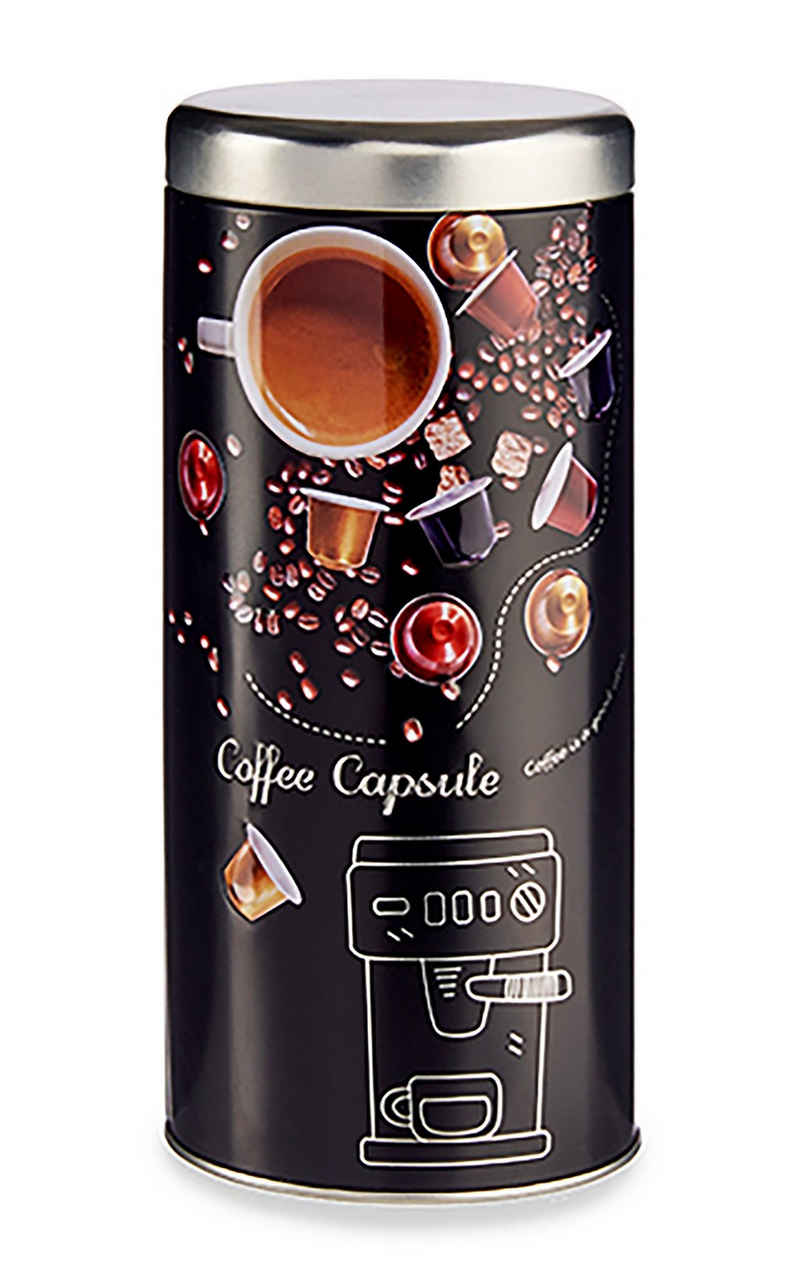 Kaffeedose KAFFEEDOSE Metall Kaffeekapsel Vorratsdose Blechdose Tee Kaffee 301, Dose Halter
