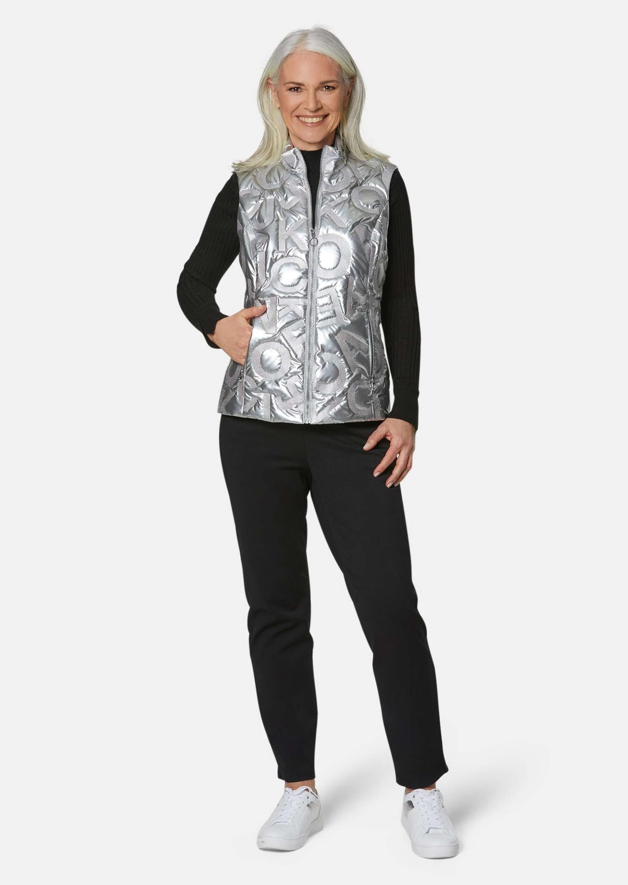 GOLDNER Kurzweste Weste mit leichtem Fantasiestepp günstig online kaufen