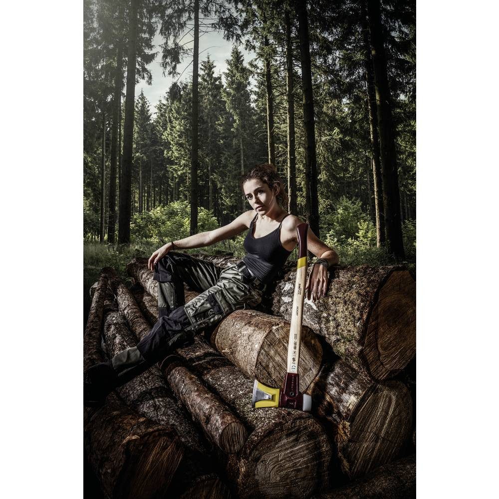 HALDER Axt 751 Simplex-Spaltaxt mit Keilstegen mit Tempergussgehäuse 3007.751, ergonomischer Griff, mittelhart