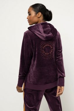 Gina Laura Sweatshirt Hoodie Nicki Kapuze Rücken-Stickerei Langarm