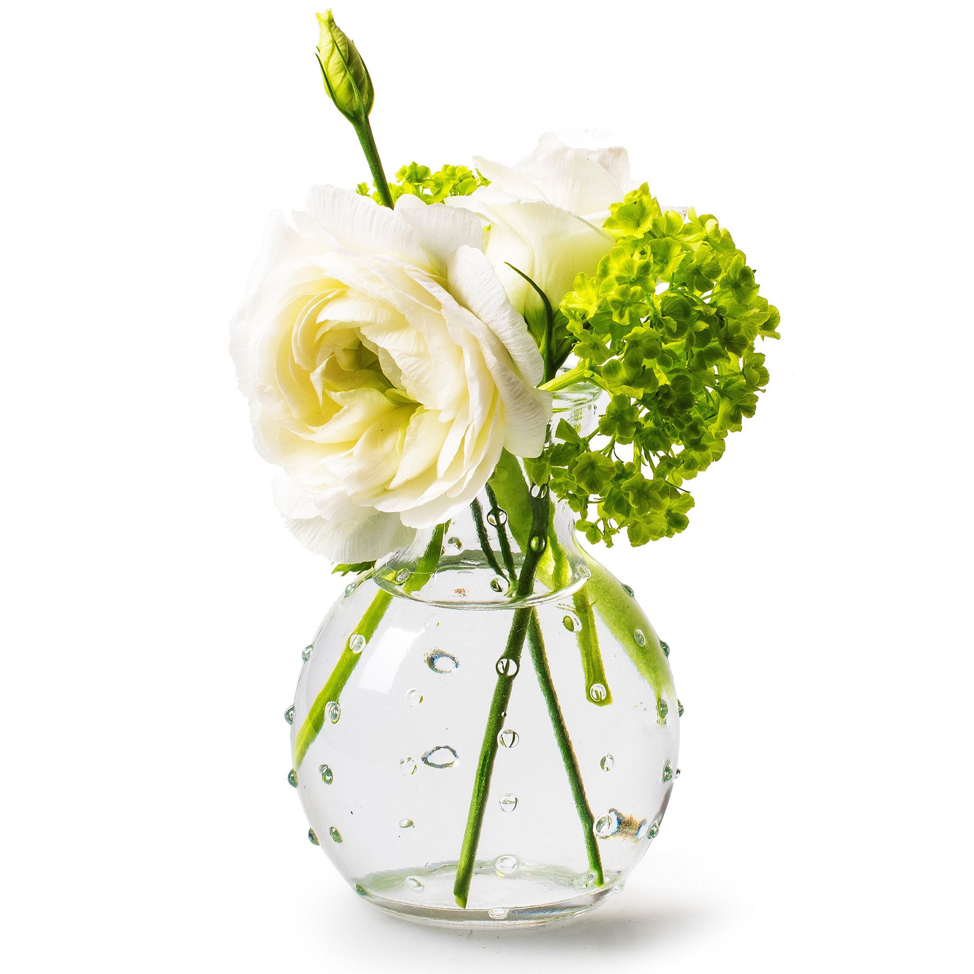 Annastore Dekovase 12 kleine Vasen aus Glas Vintage Blumenvasen Tischvasen Glasvasen, Dekoflaschen, Glasflaschen, Glasfläschchen, Deko-Flaschen