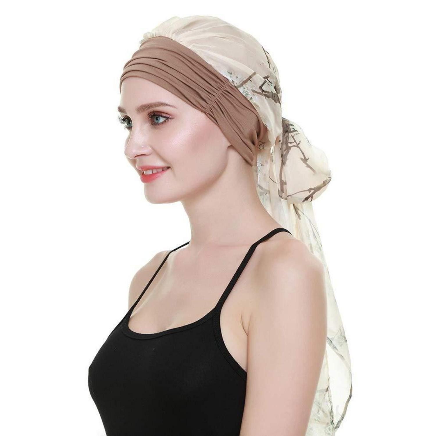 LuxusKollektion Turban Kopftuch Chemo Baumwolle, (1-St)