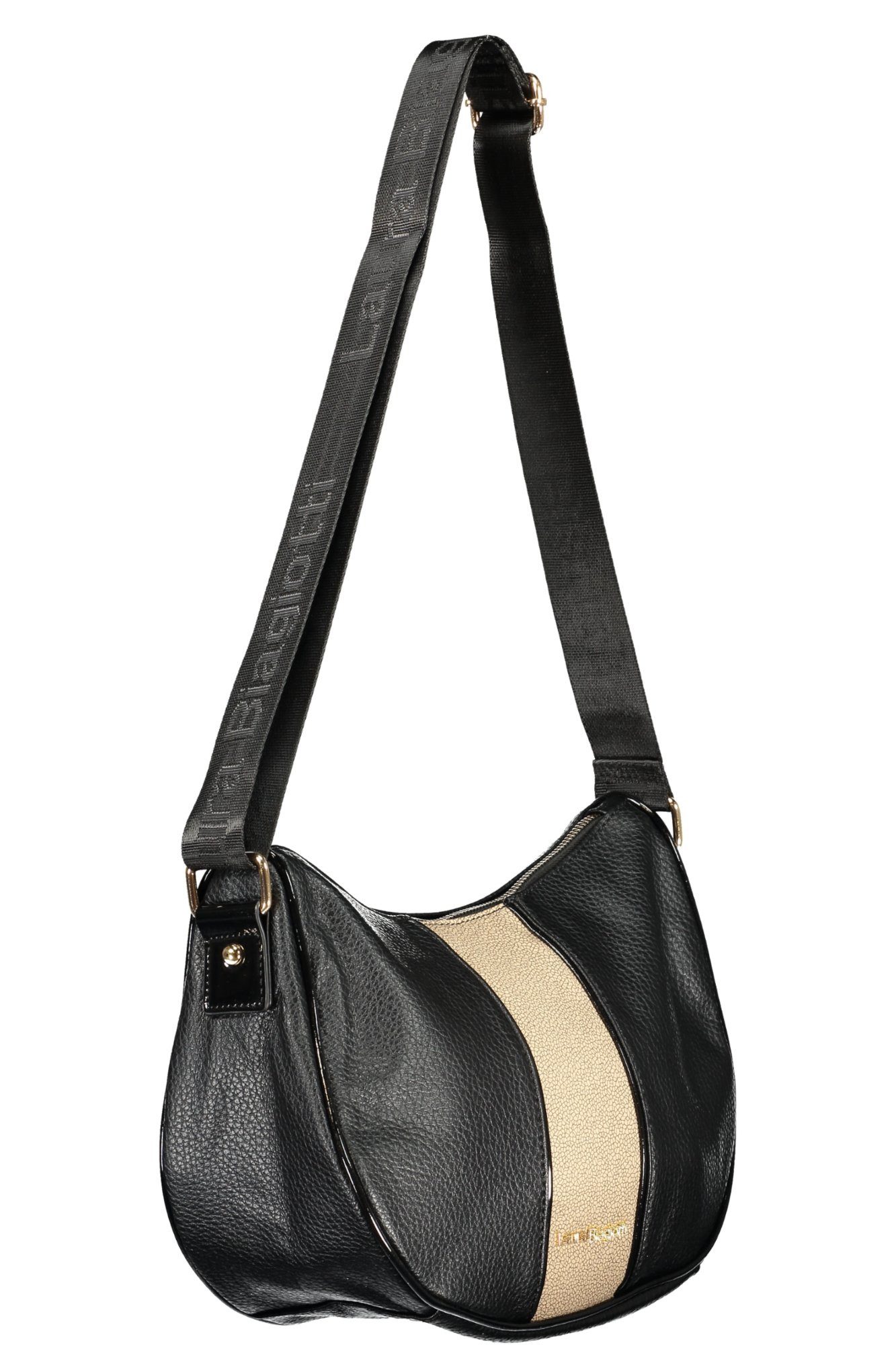 Laura Biagiotti Umhängetasche, Elegante Schwarze Damentasche mit Schultergurt und Kontrastdetails