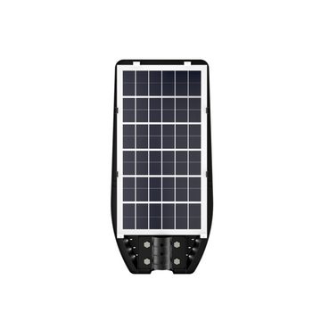 LUXULA LED Solarleuchte Solar-Straßenleuchte mit PIR Sensor, 10W PV, 1200lm, 6500K, IP54, LED fest integriert, Tageslichtweiß, kaltweiß, steuerbar mit Fernbedienung