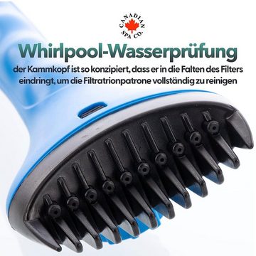 Canadian Spa GmbH Poolpflege Filterreinigungsbürste, mit abnehmbarem Bürstenkopf und Schlauchanschluss