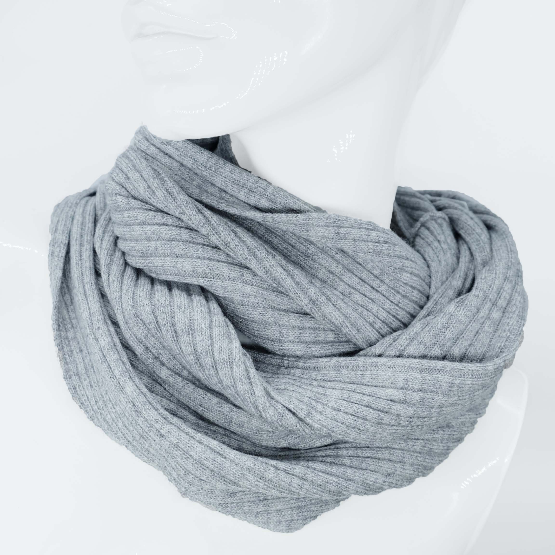 BEAZZ Loop Schlauchschal Loop Damen Herren 100% WOLLE Merino, Feinstrick, warm und weich